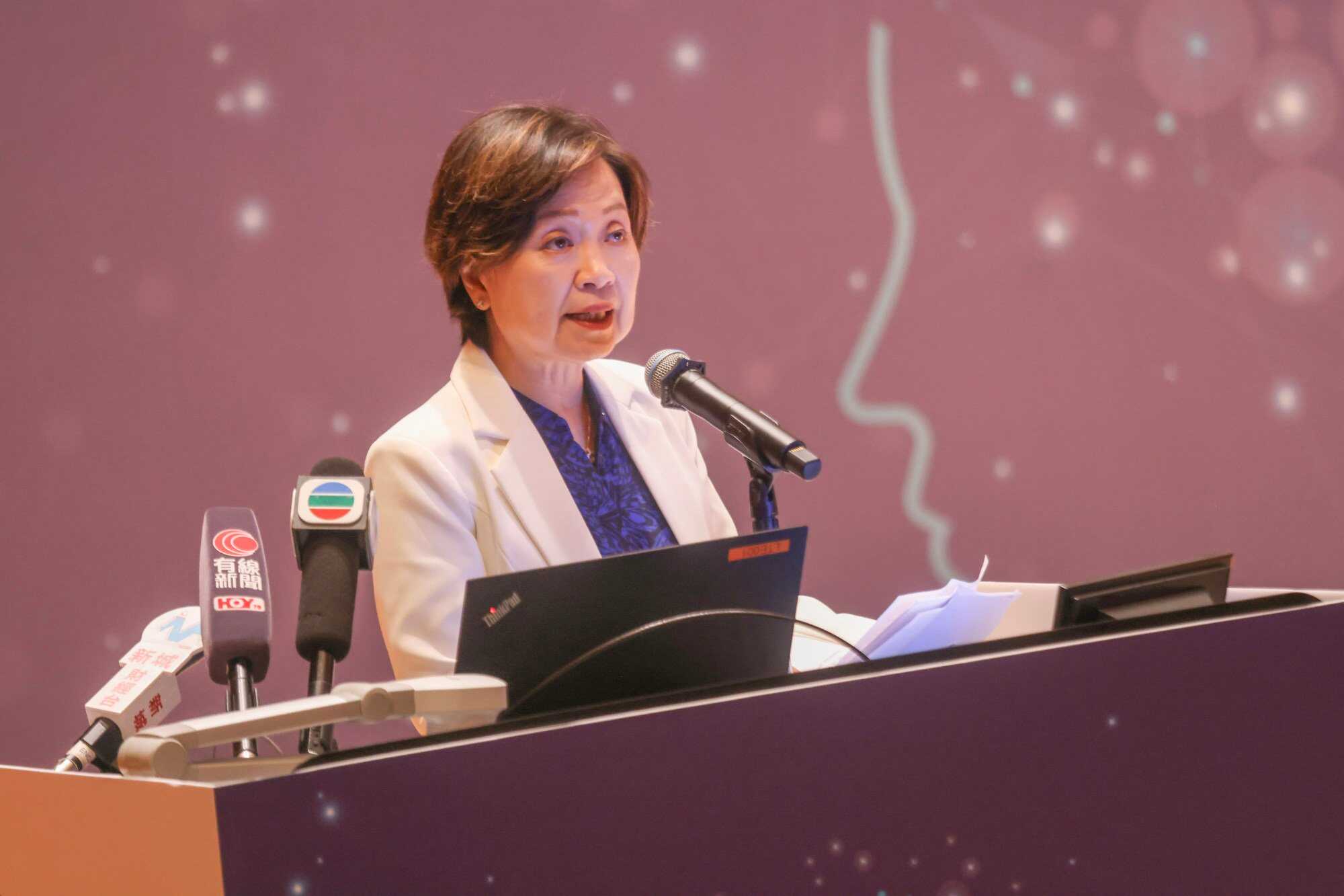 Education Minister Christine Choi says authorities are taking a gastroenteritis outbreak seriously. Photo: Jonathan Wong