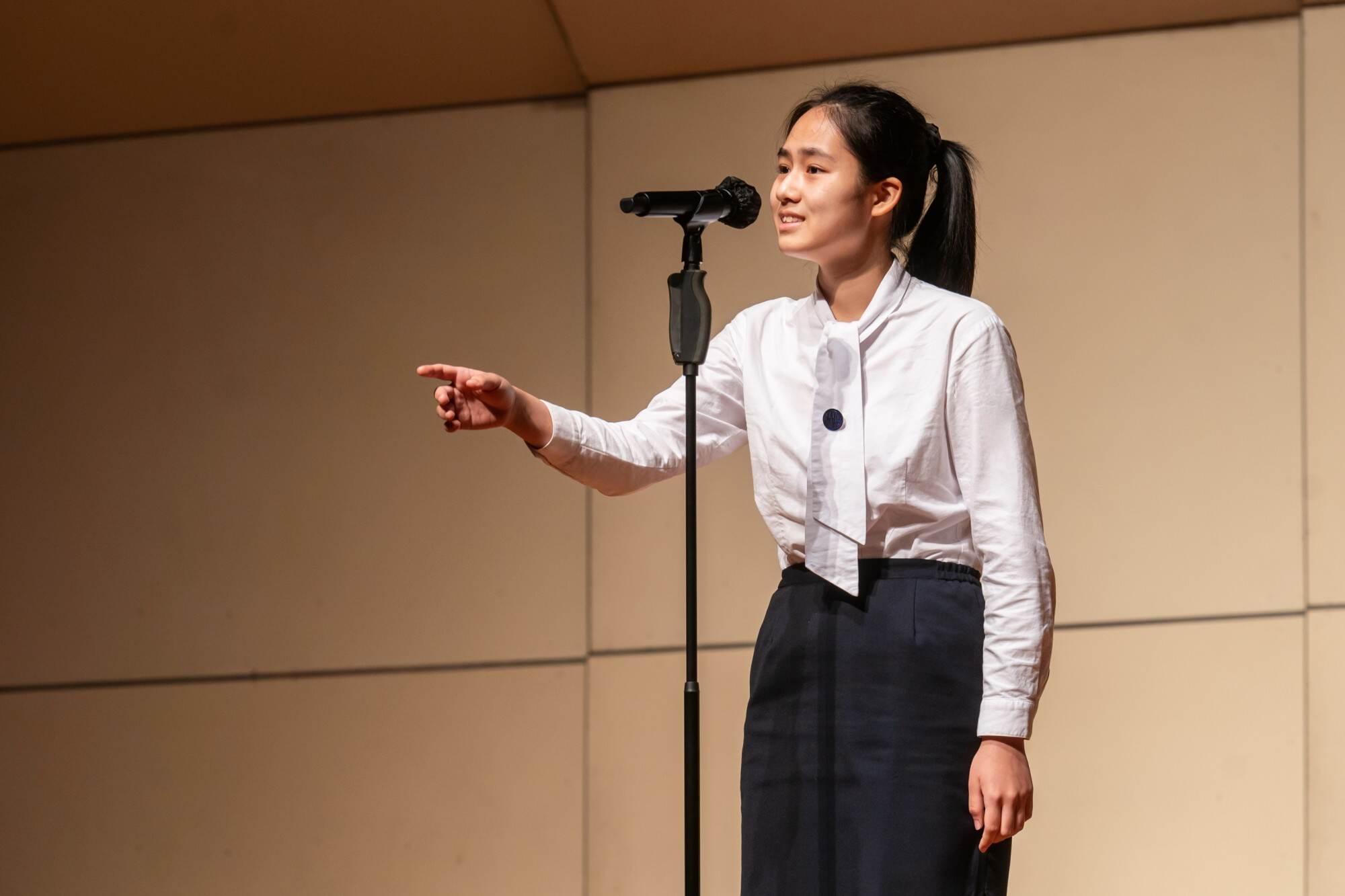 “If I hadn’t done recitation, I think I’d be a very different person today. I’d probably be more withdrawn and less willing to communicate.” Photo: Handout