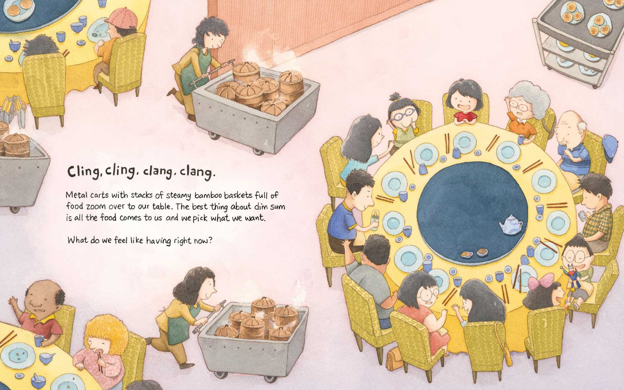 A page from Maple Lam’s book, “Dim Sum, Here We Come!” Photo: HarperCollins