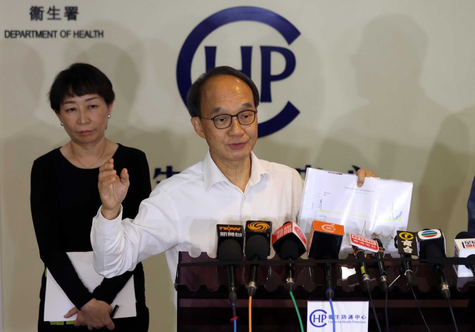 Professor Lau Yu-lung, chairman of the Scientific Committee on Vaccine Preventable Diseases, has urged elderly residents and those with underlying conditions to get vaccinated or receive booster jabs. Photo: Yik Yeung-man
