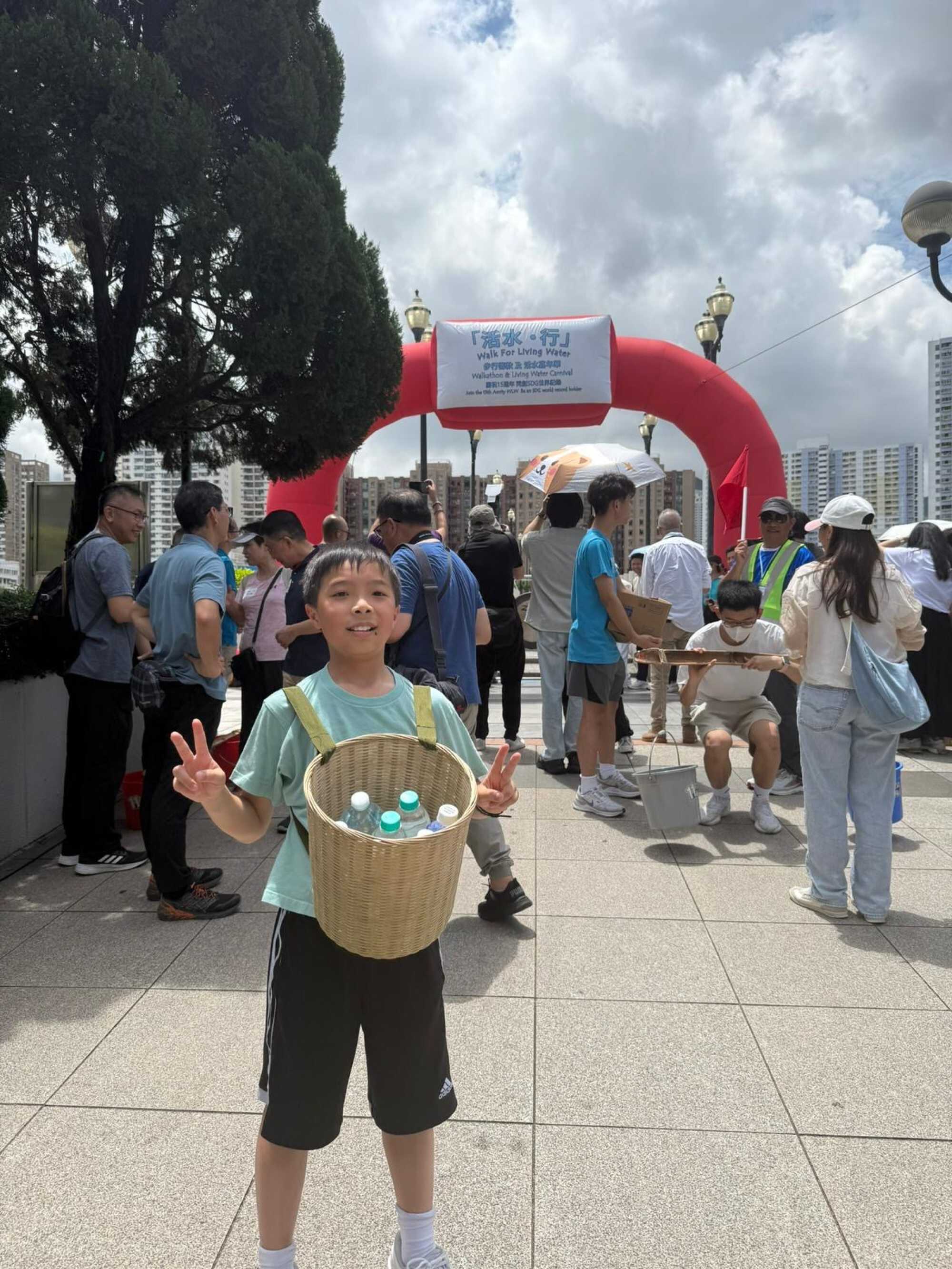 Ryder Szeto shared his experience at the Amity Foundation walkathon in Hong Kong. Photo: Handout