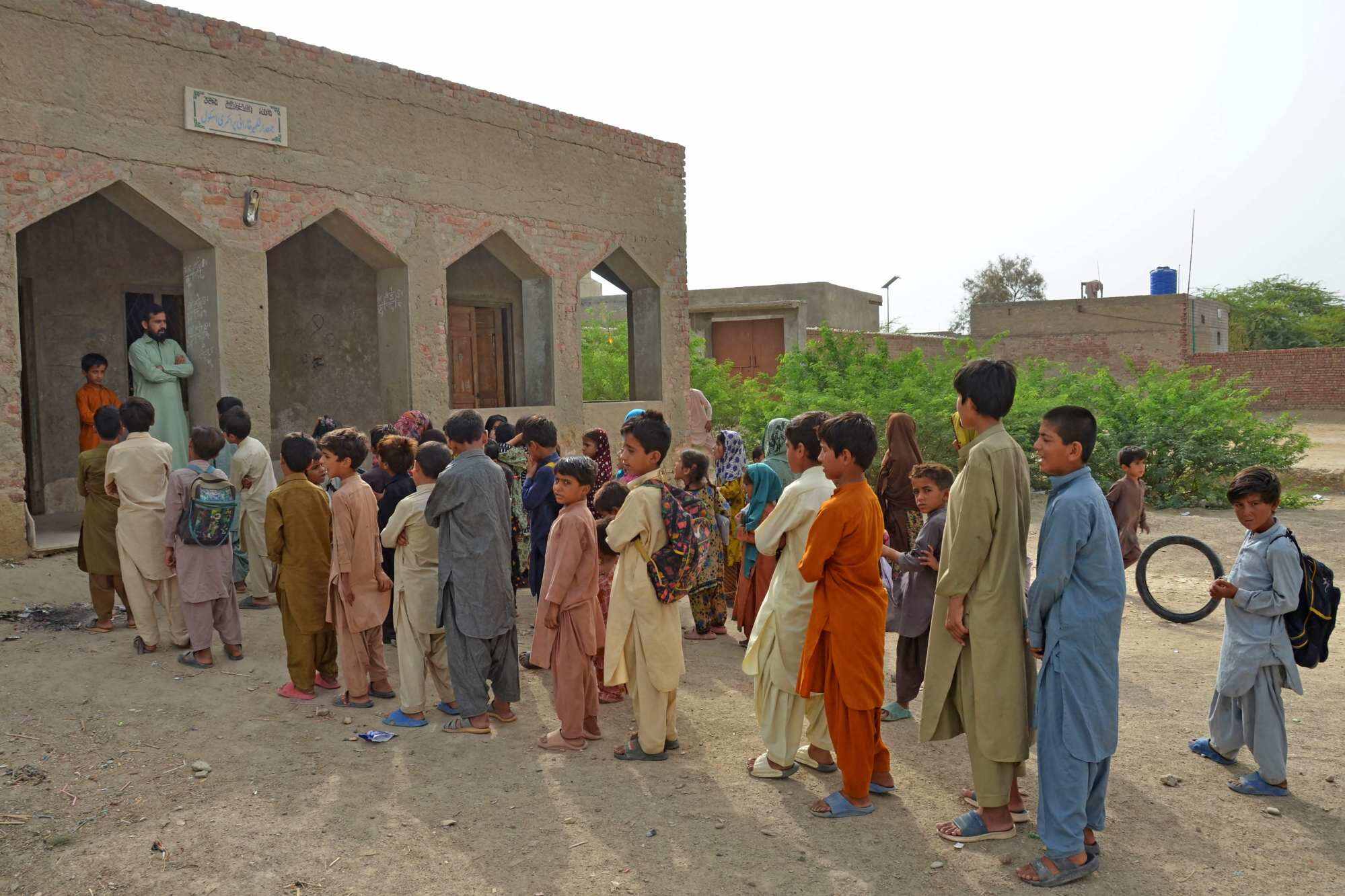 Pakistan’s children are losing weeks of education each year to school closures caused by climate change-linked extreme weather. Photo: AFP
