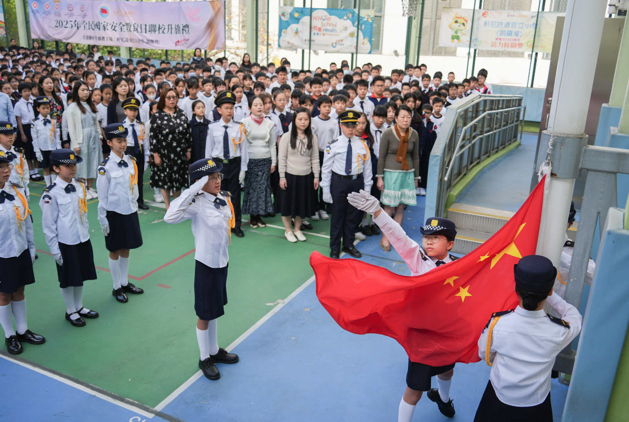 Hong Kong authorities introduced national security education to boost patriotism among students after the social unrest in 2019. Photo: Eugene Lee