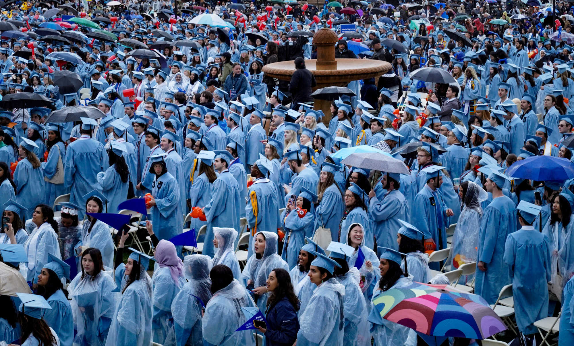 Graduating students attend Columbia University’s commencement ceremony. Foreign students make up more than 15 per cent of the total student body at nearly 200 US universities, according to an Associated Press report. Photo: Reuters
