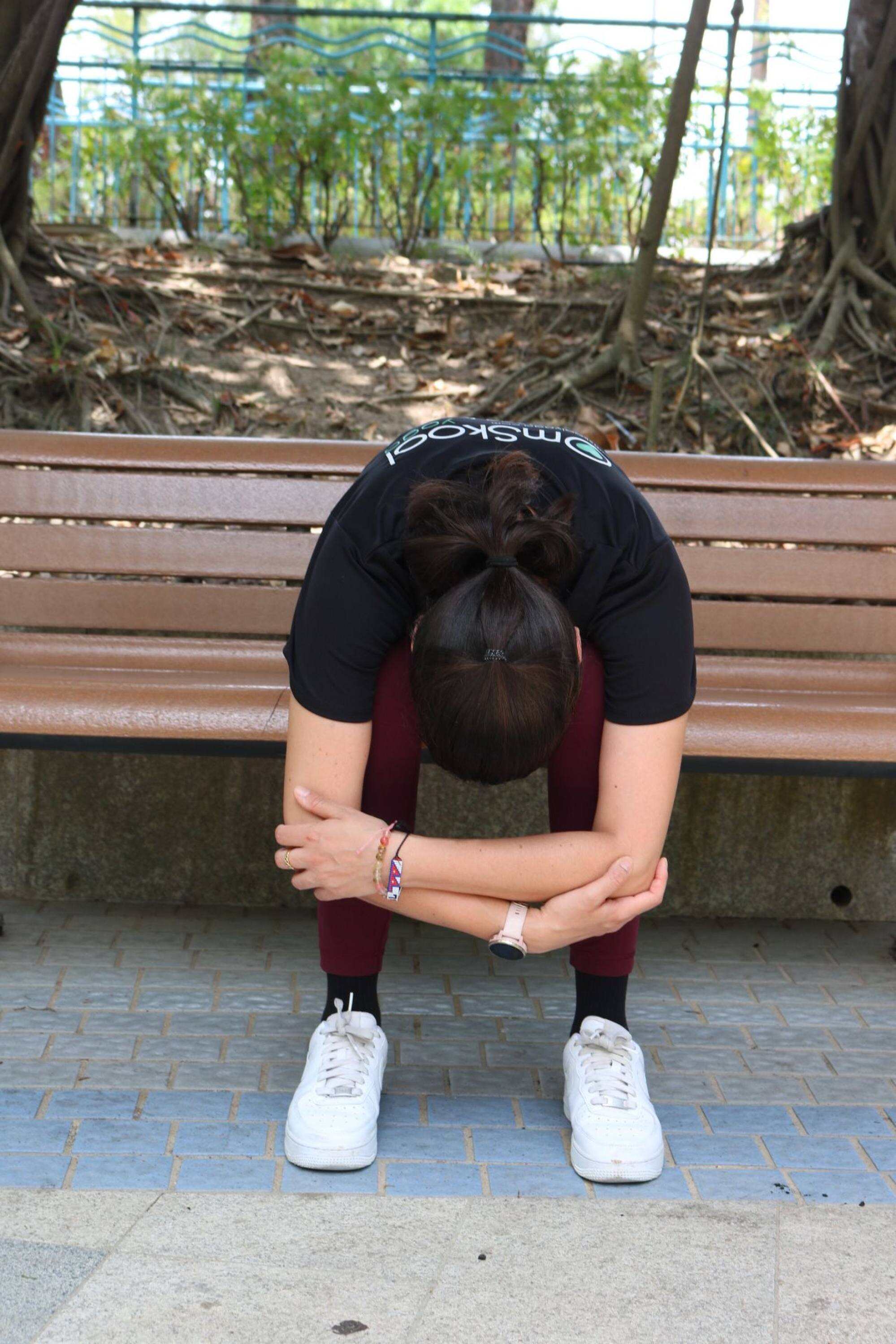 The seated forward fold pose. Photo: Handout