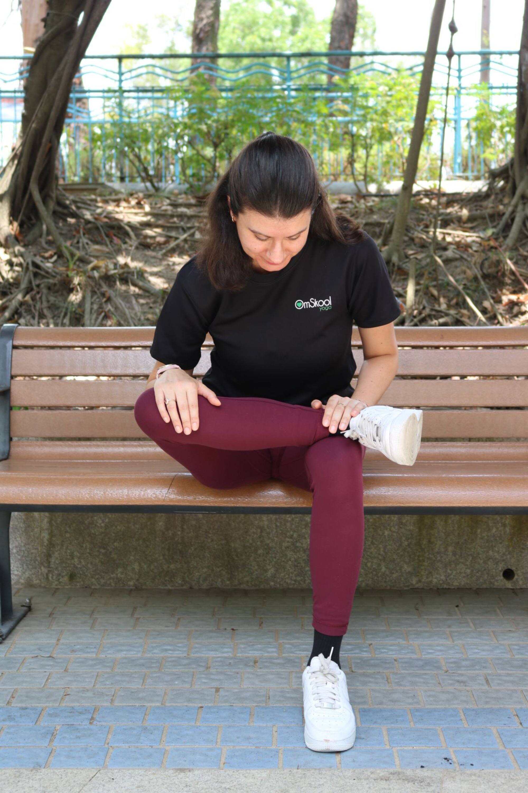 The pigeon pose. Photo: Handout