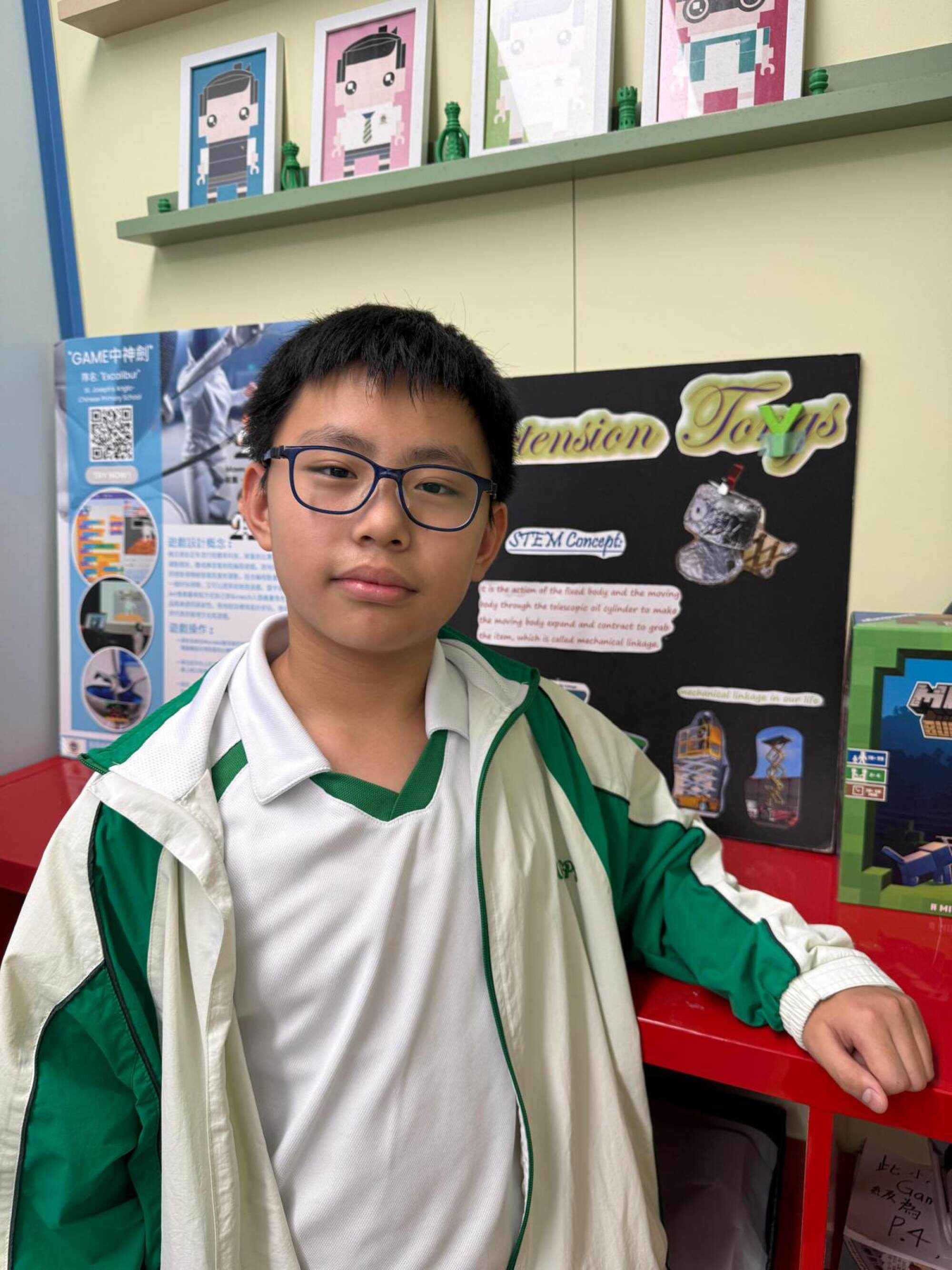 Jeb Yau Ka-lok attends St Joseph’s Anglo-Chinese Primary School. Photo: Handout
