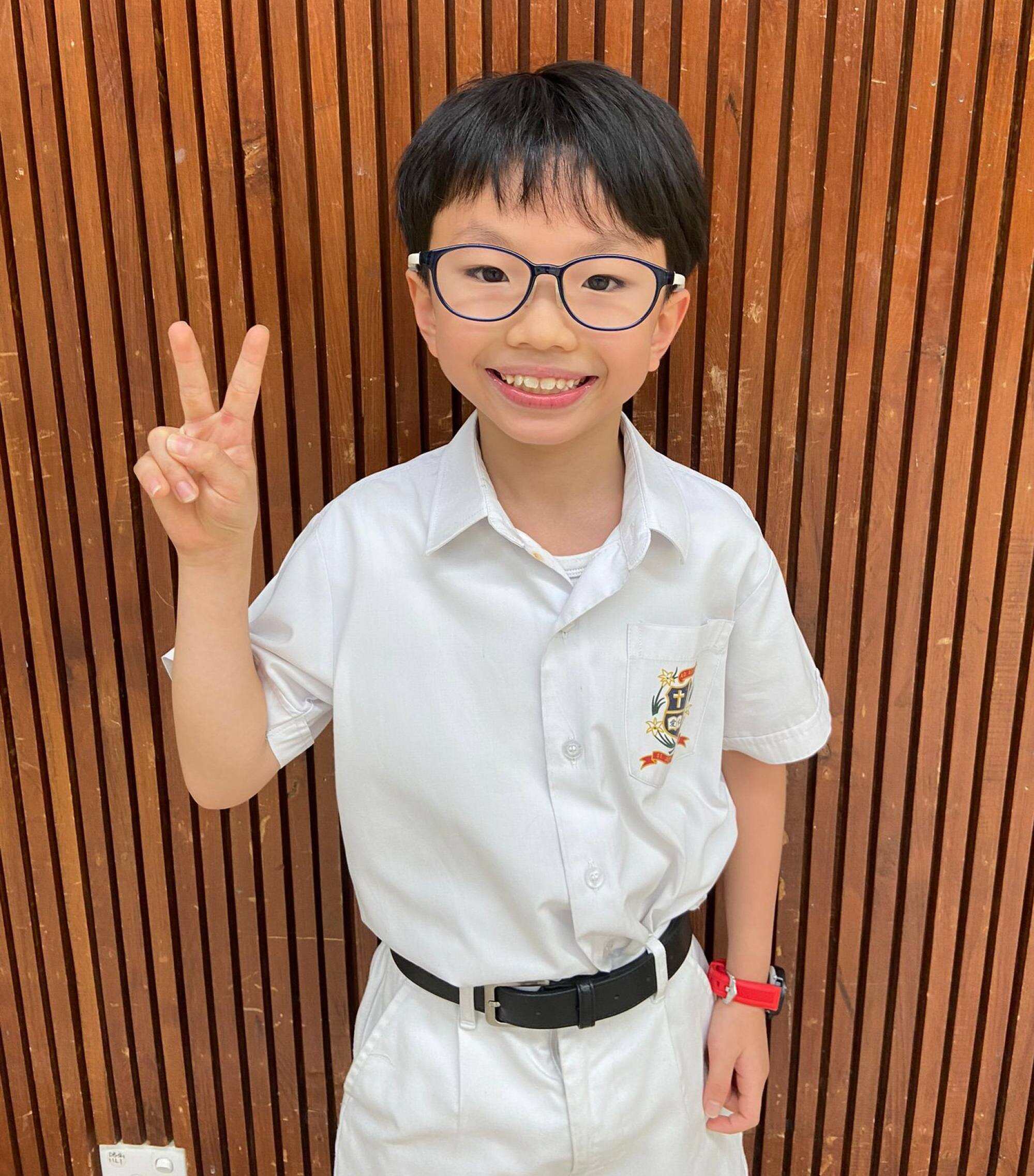 Chan Kin-wah attends St Joseph’s Anglo-Chinese Primary School. Photo: Handout