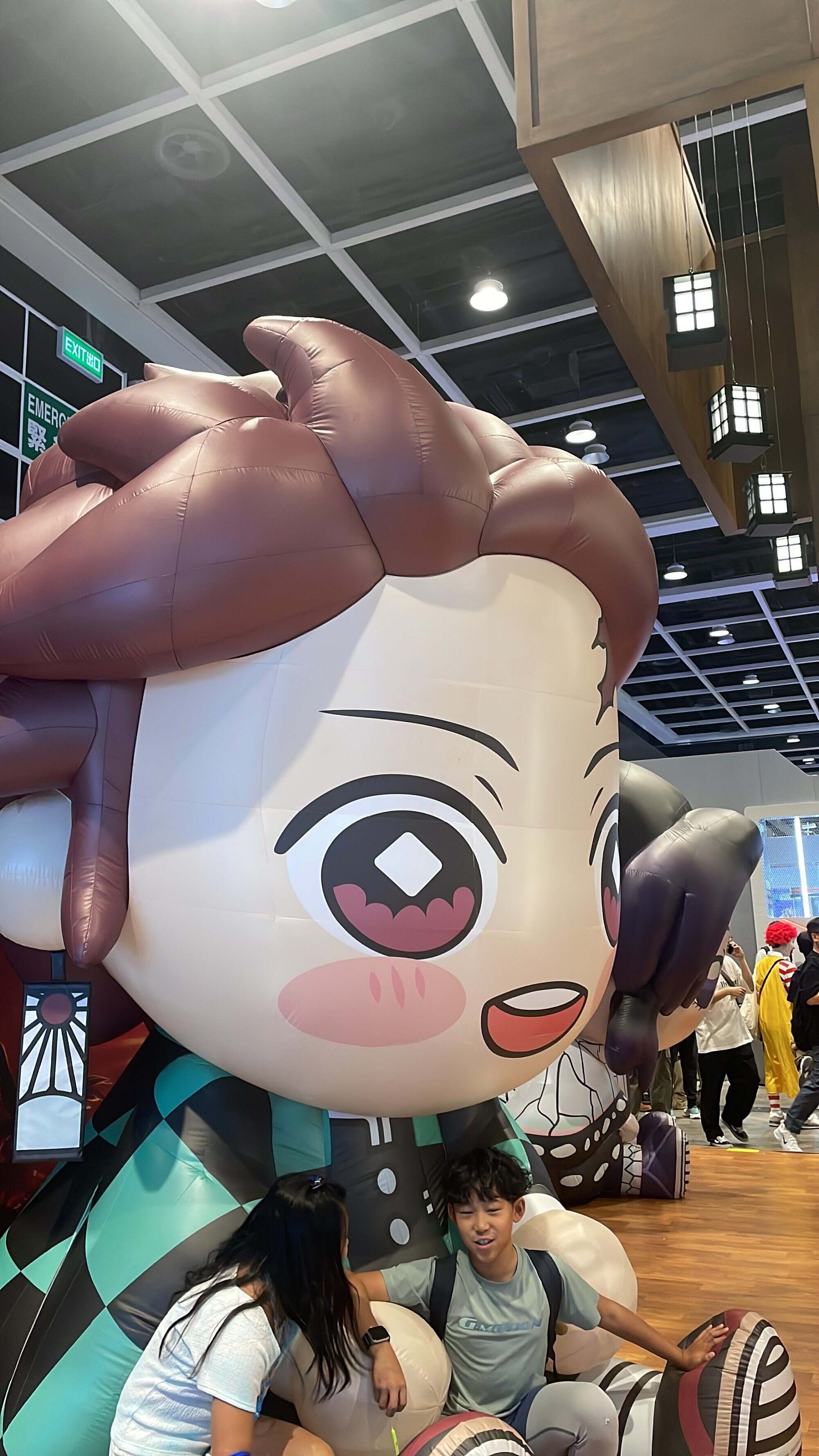 A balloon of a character from “Demon Slayer” at the entrance of Ani-Com. Photo: Madeline Wong