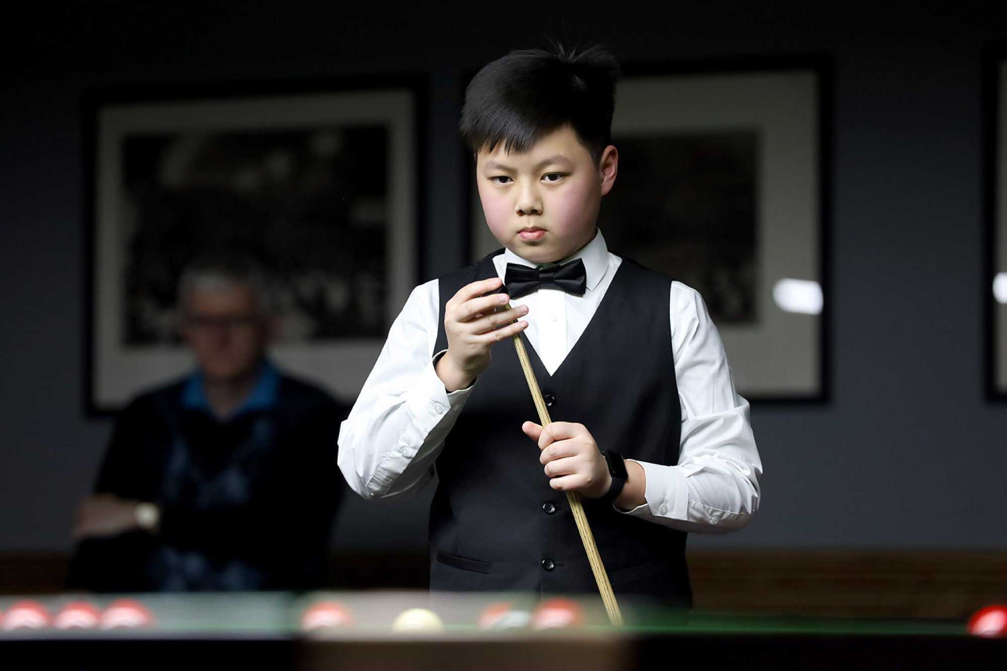 Shaun Liu in the 2023 English Under-14 Championship final, which he won. Photo: Handout