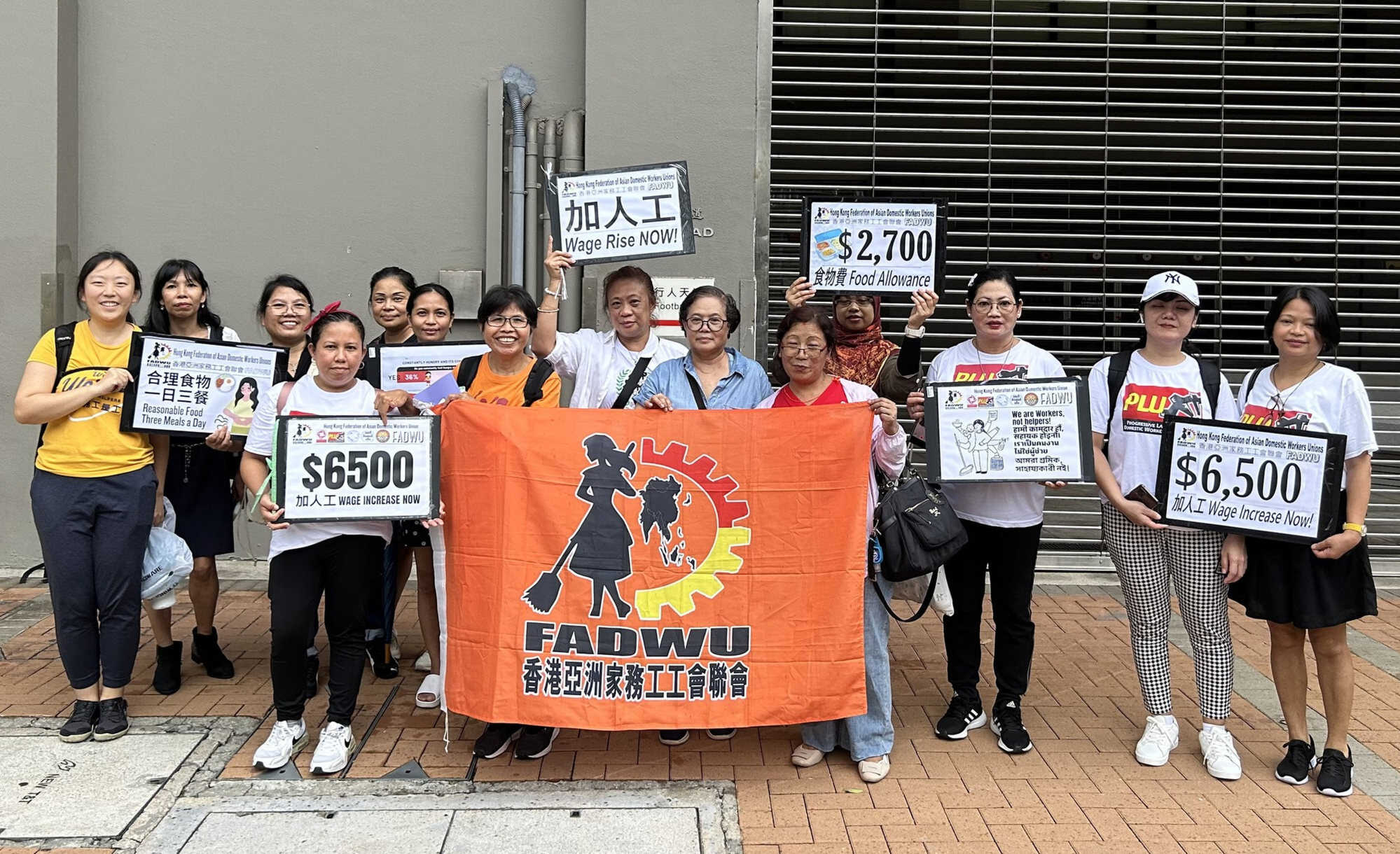Hong Kong’s current minimum wage policies leave thousands of migrant domestic workers below the poverty line and at risk of hunger. Photo: FADWU