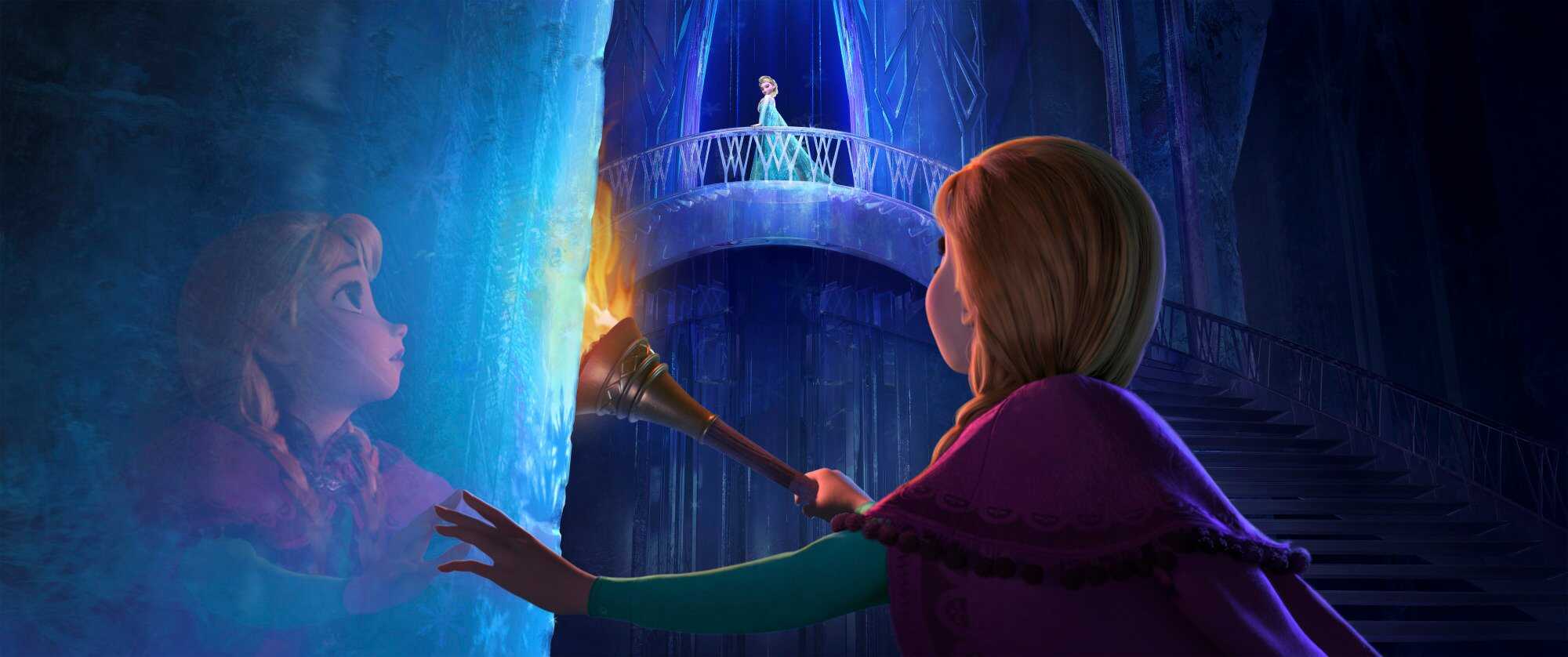 A still from “Frozen”, showing sisters Anna and Elsa. Photo: Disney