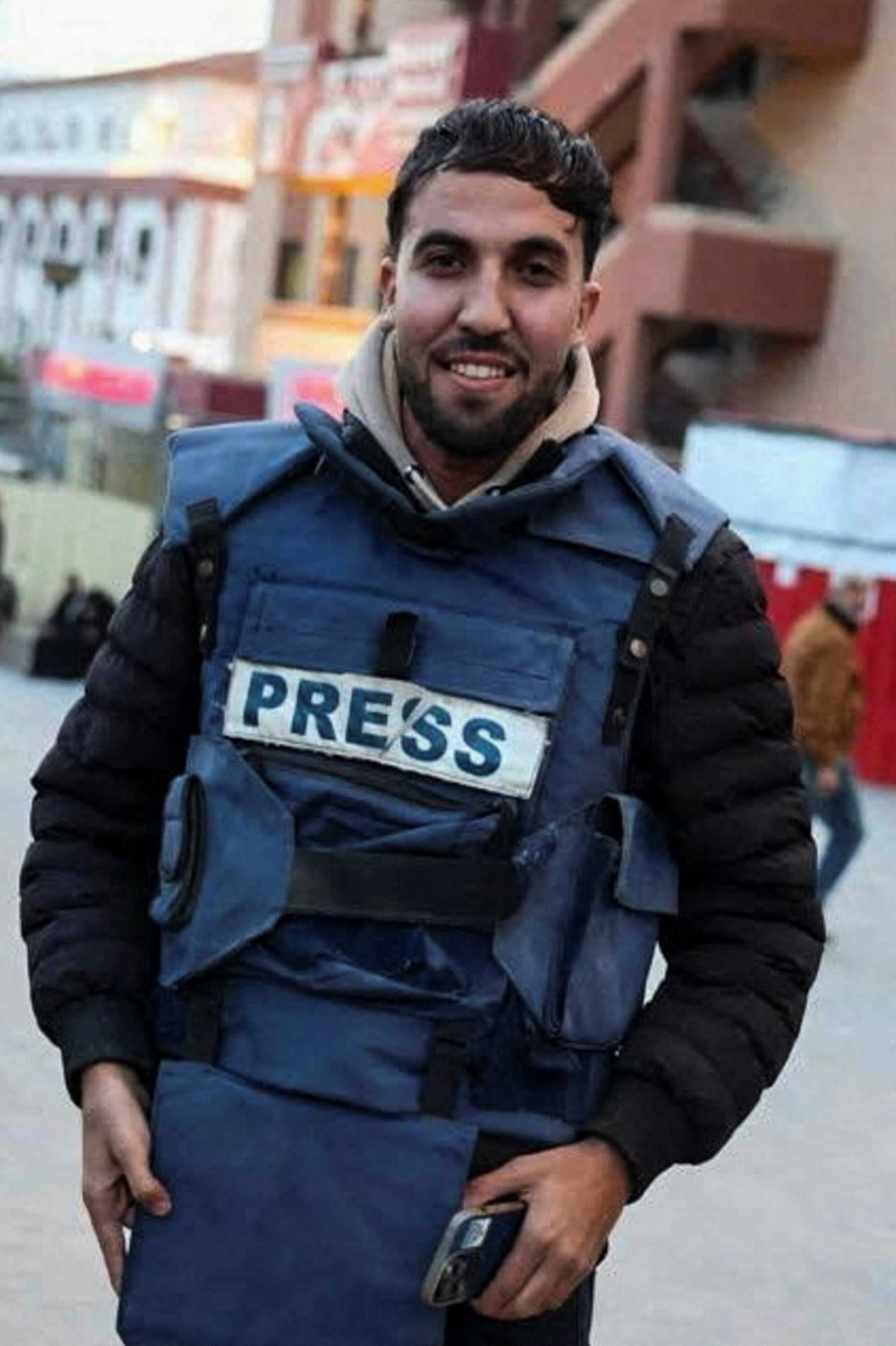 Palestinian journalist Moaz Abu Taha. Photo: Handout via Reuters