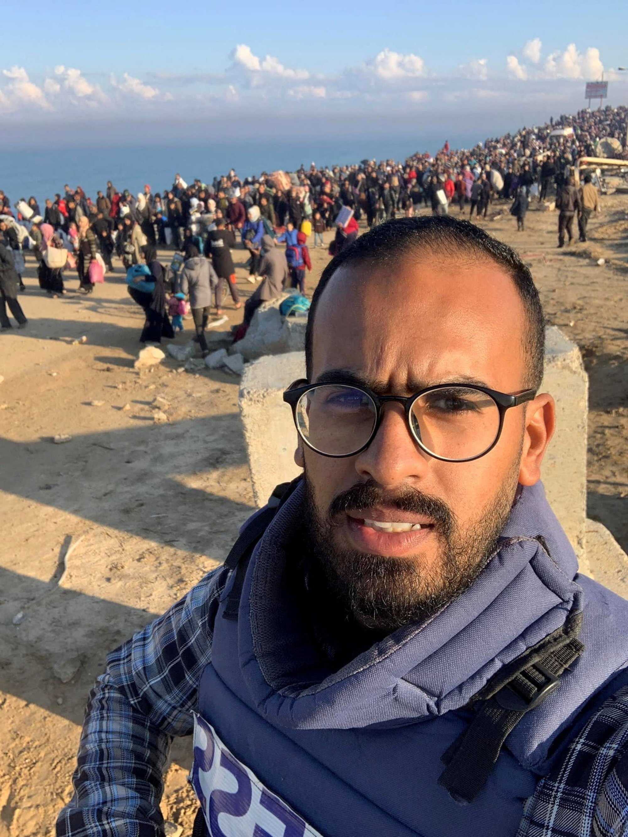 Palestinian journalist Ahmed Abu Aziz. Photo: Ahmed Abu Aziz via Facebook via Reuters