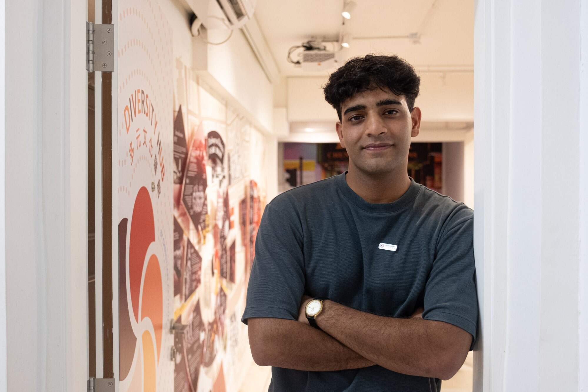 Vansh Arora is a project executive at a community space for ethnic minority groups that also showcases their long history in the city. Photo: Connor Mycroft