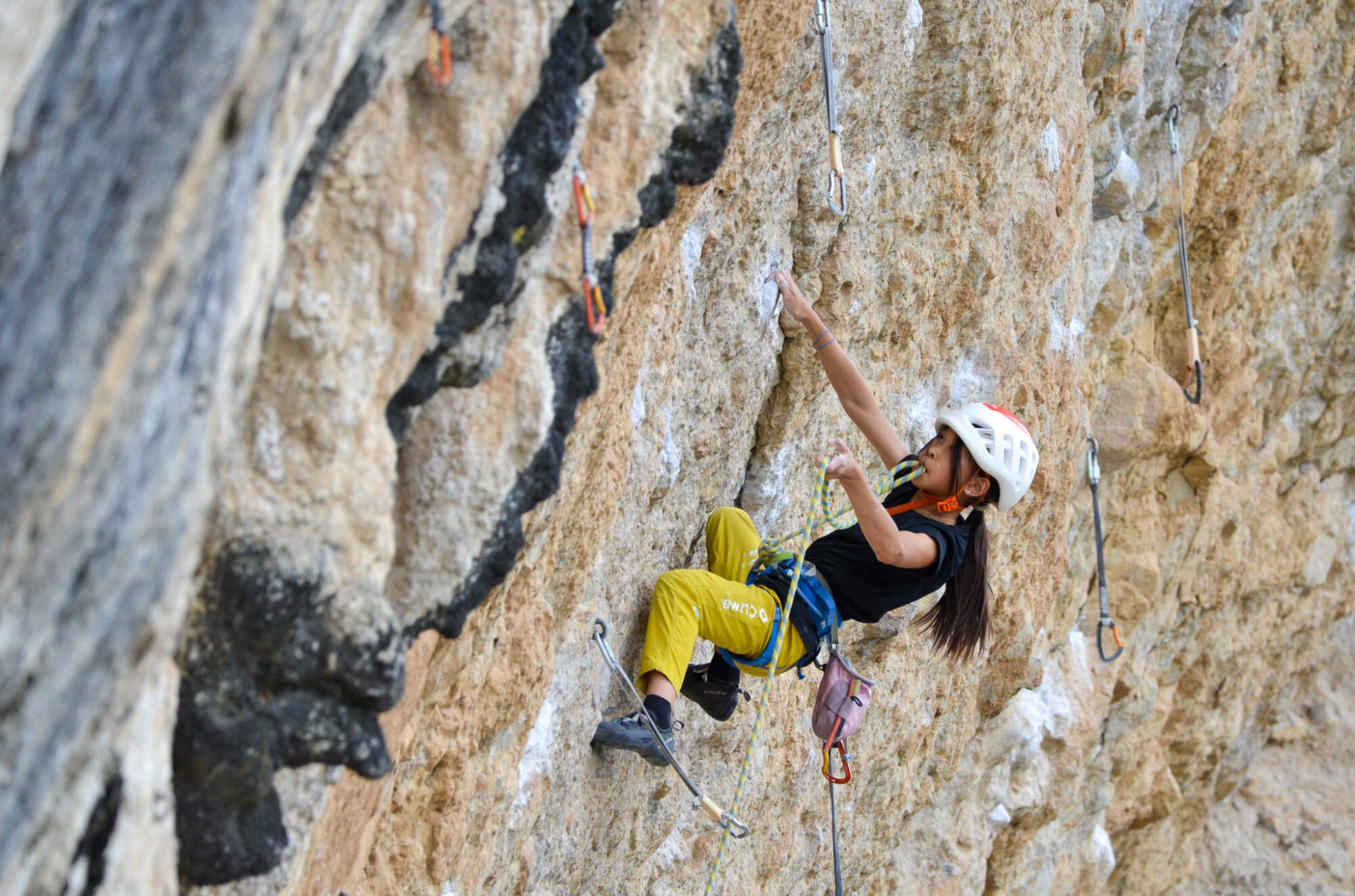 Veronica during her trip to Catalonia to tackle the Fish Eye route. Photo: Handout