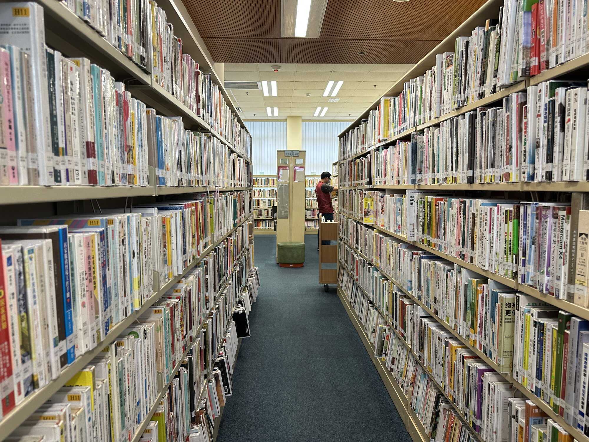 People reading at the City Hall Public Library in Central. Photo: Jelly Tse