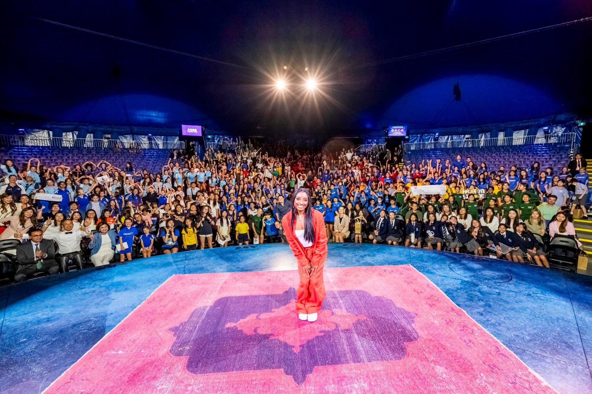 Simone Biles opens up about protecting her mental health amid online negativity. Photo: Handout