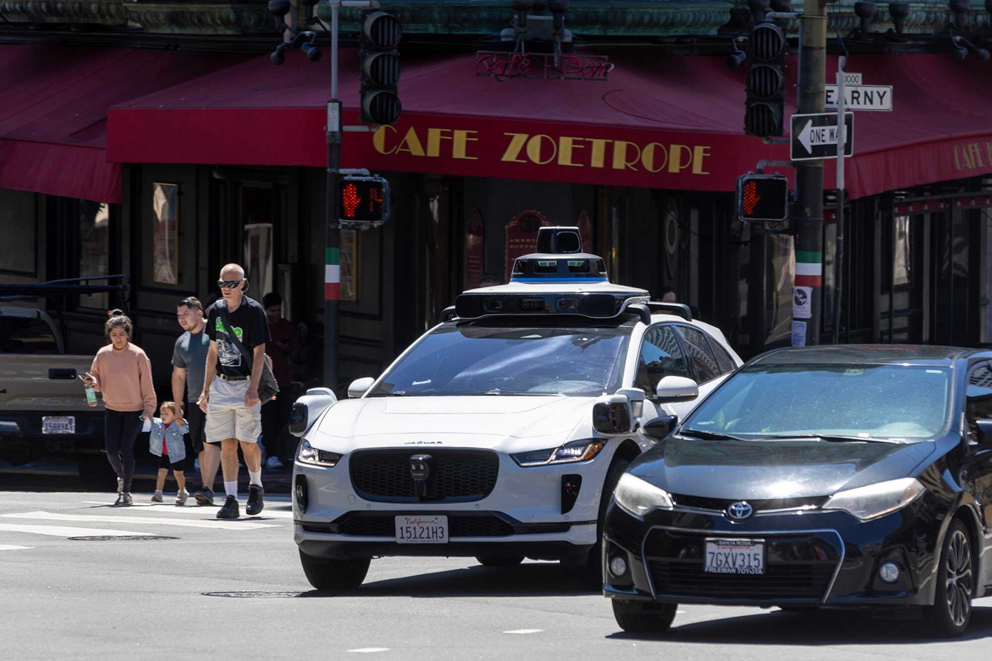 A company named Waymo has robotaxis that can drive in San Francisco. Photo: TNS