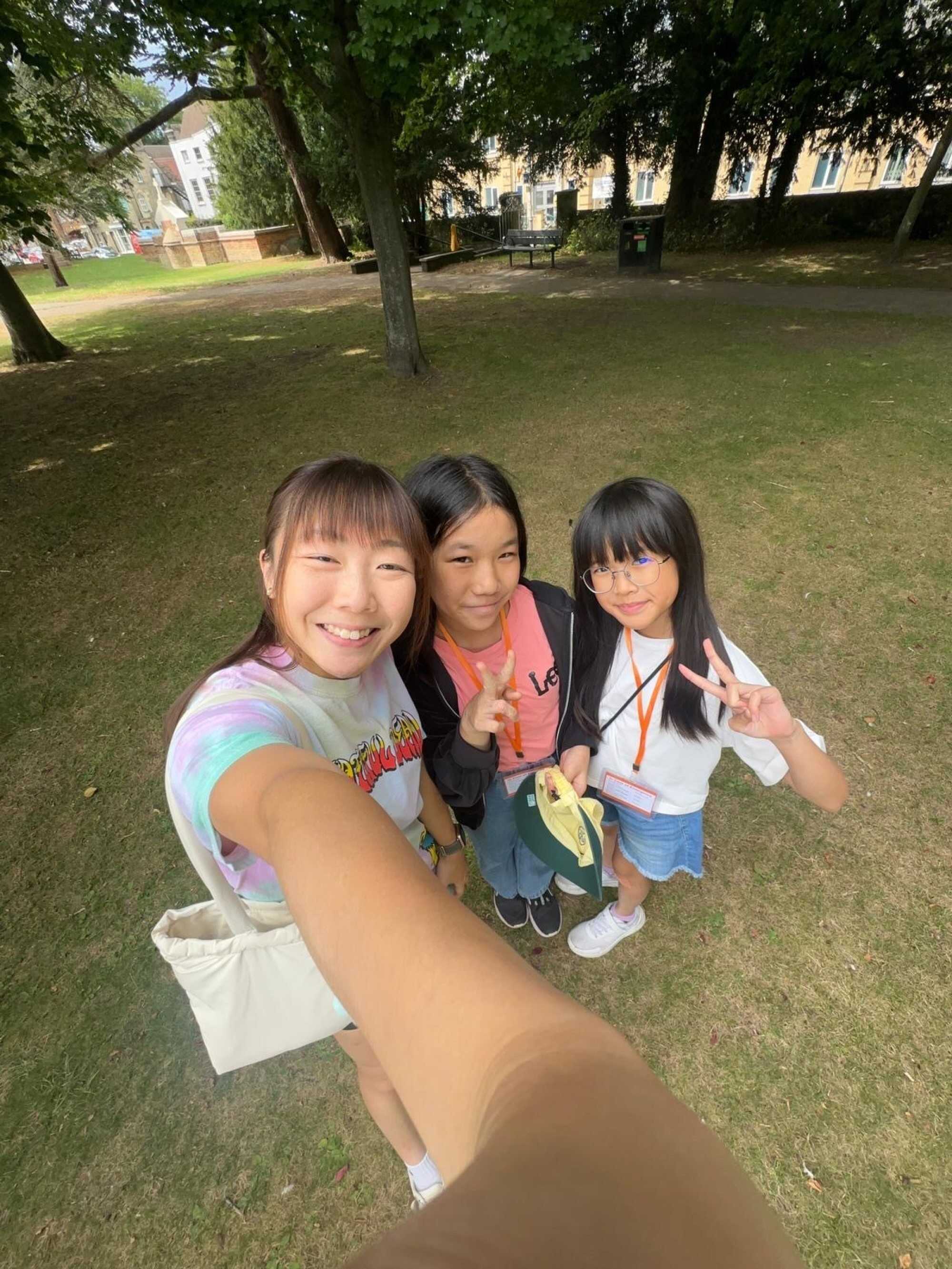 Janice Cheung and her friends went on a school trip to England. Photo: Handout