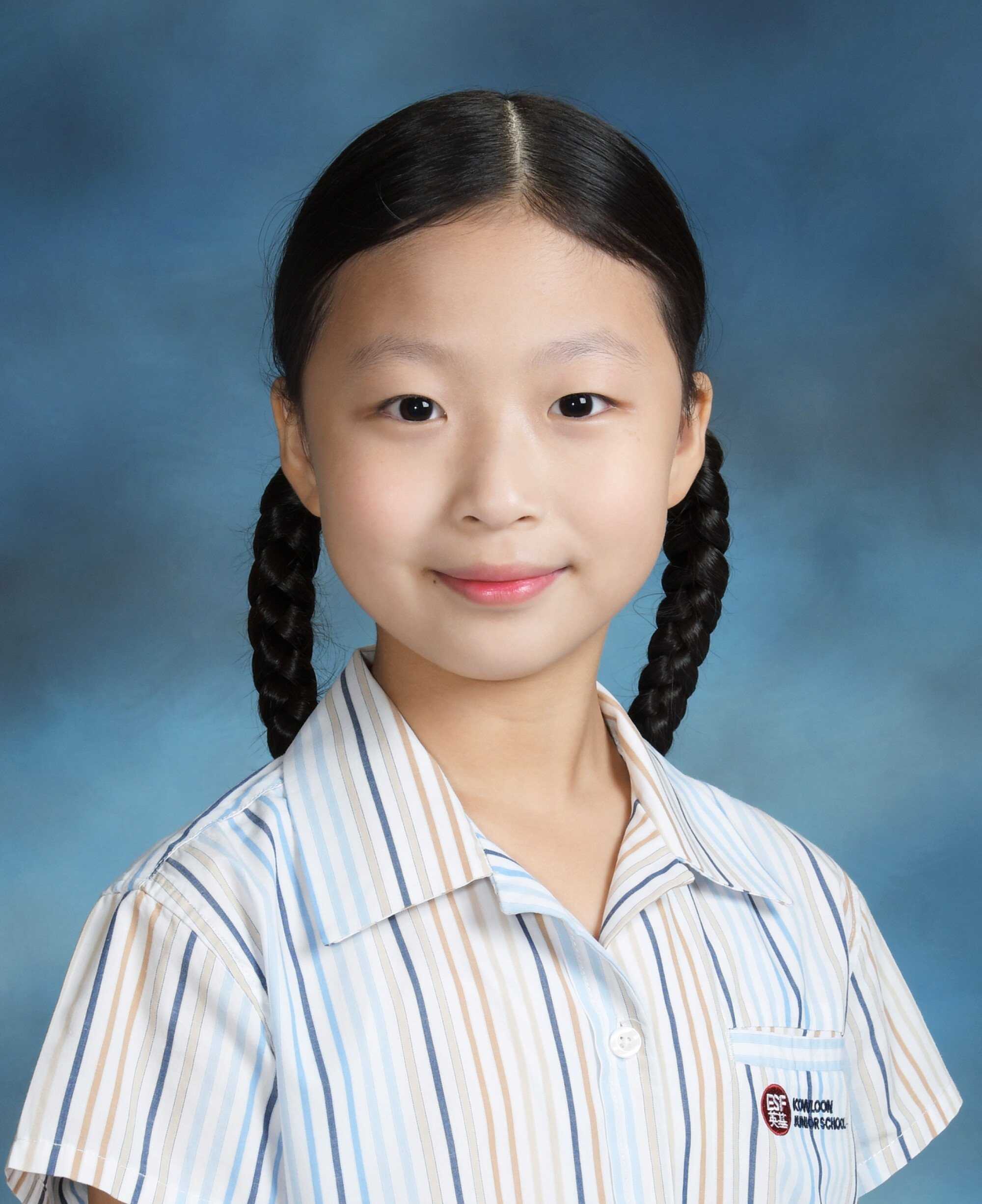 Jiah Lee, a student at Kowloon Junior School, moved from South Korea to Hong Kong during the pandemic. Photo: Handout