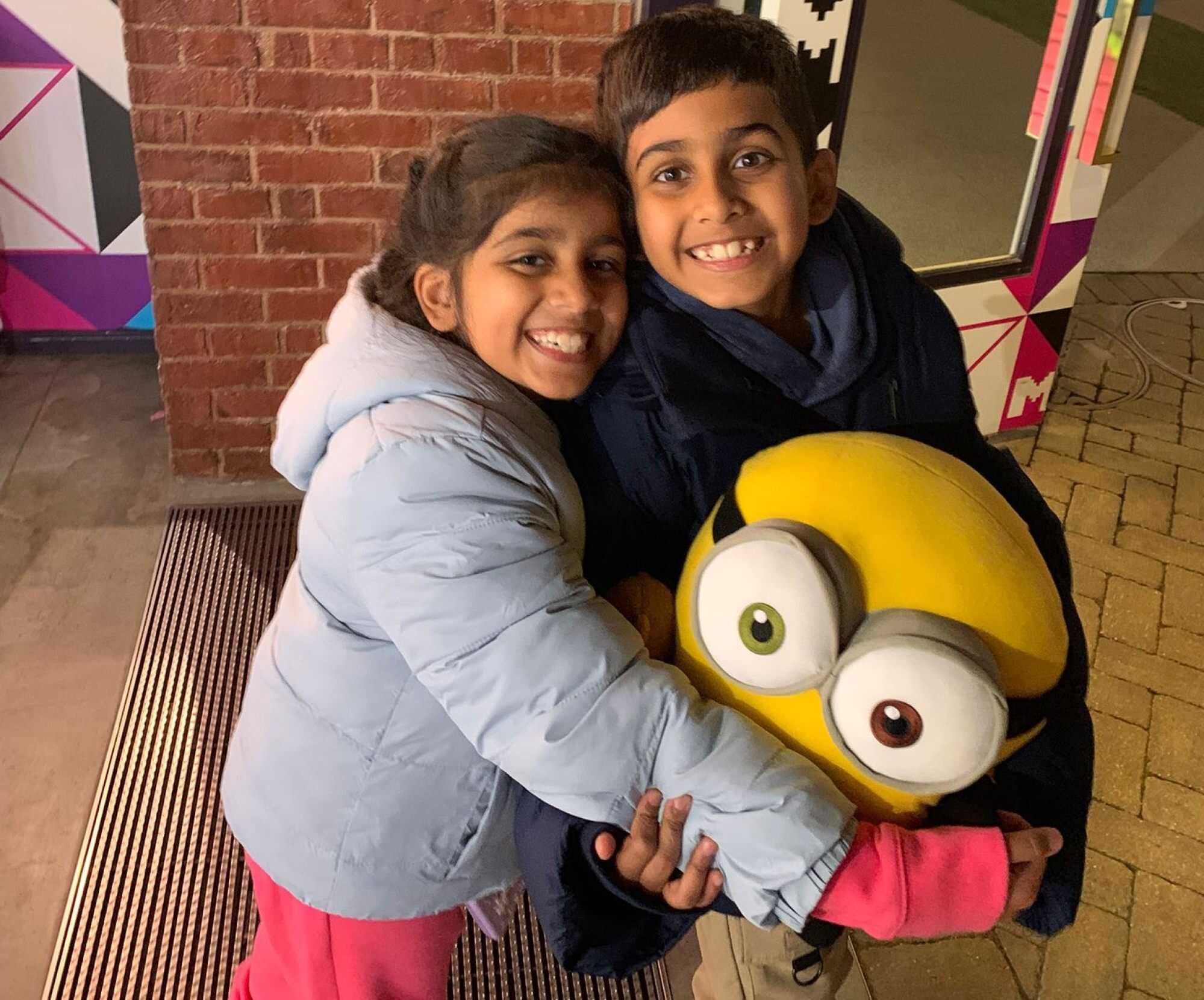 Kian and Reya Daswani are pupils at Kowloon Junior School. Photo: Handout