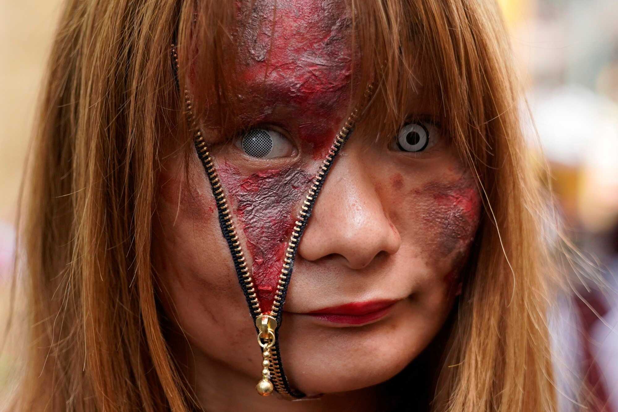 Creative Halloween costumes showcase ingenuity and humour in festive attire. Photo: EPA-EFE