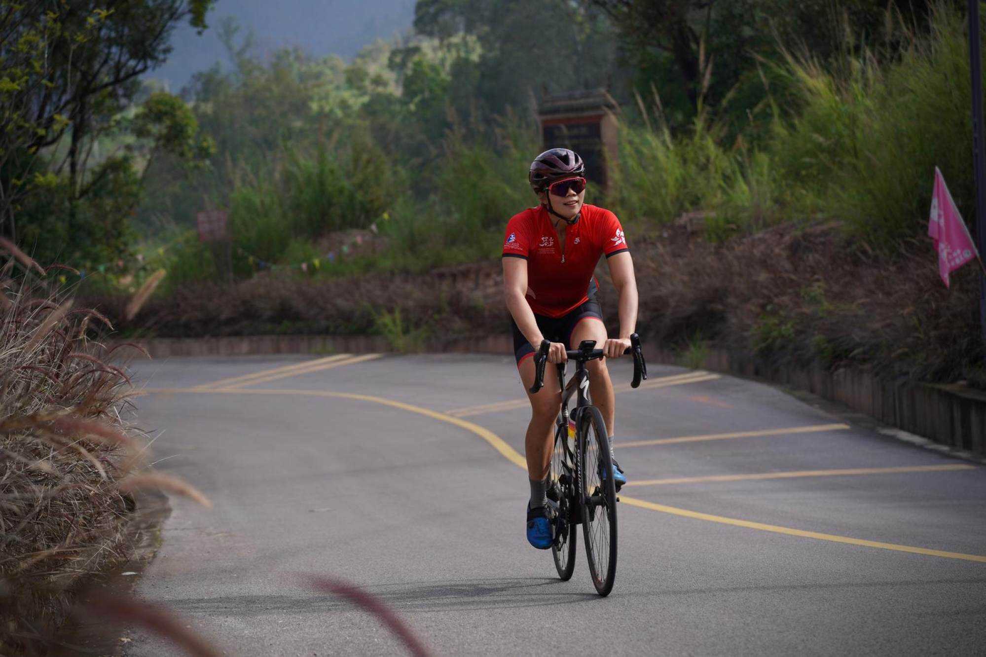 When cycling, Hilda Choi aims not to use up too much of her energy. Photo: Handout