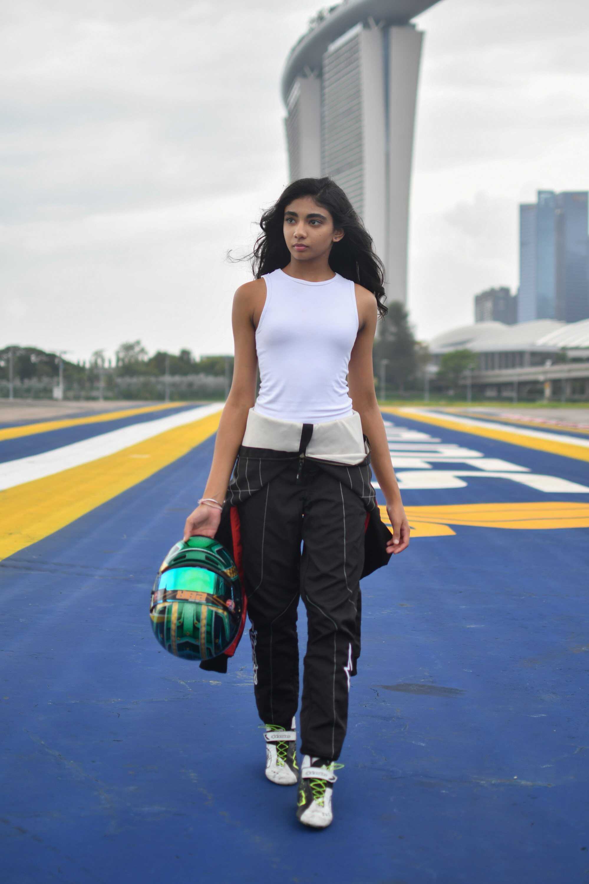 Kareen is racing towards F1 history as Singapore’s pioneering female driver in the male-dominated motorsport. Photo: Handout