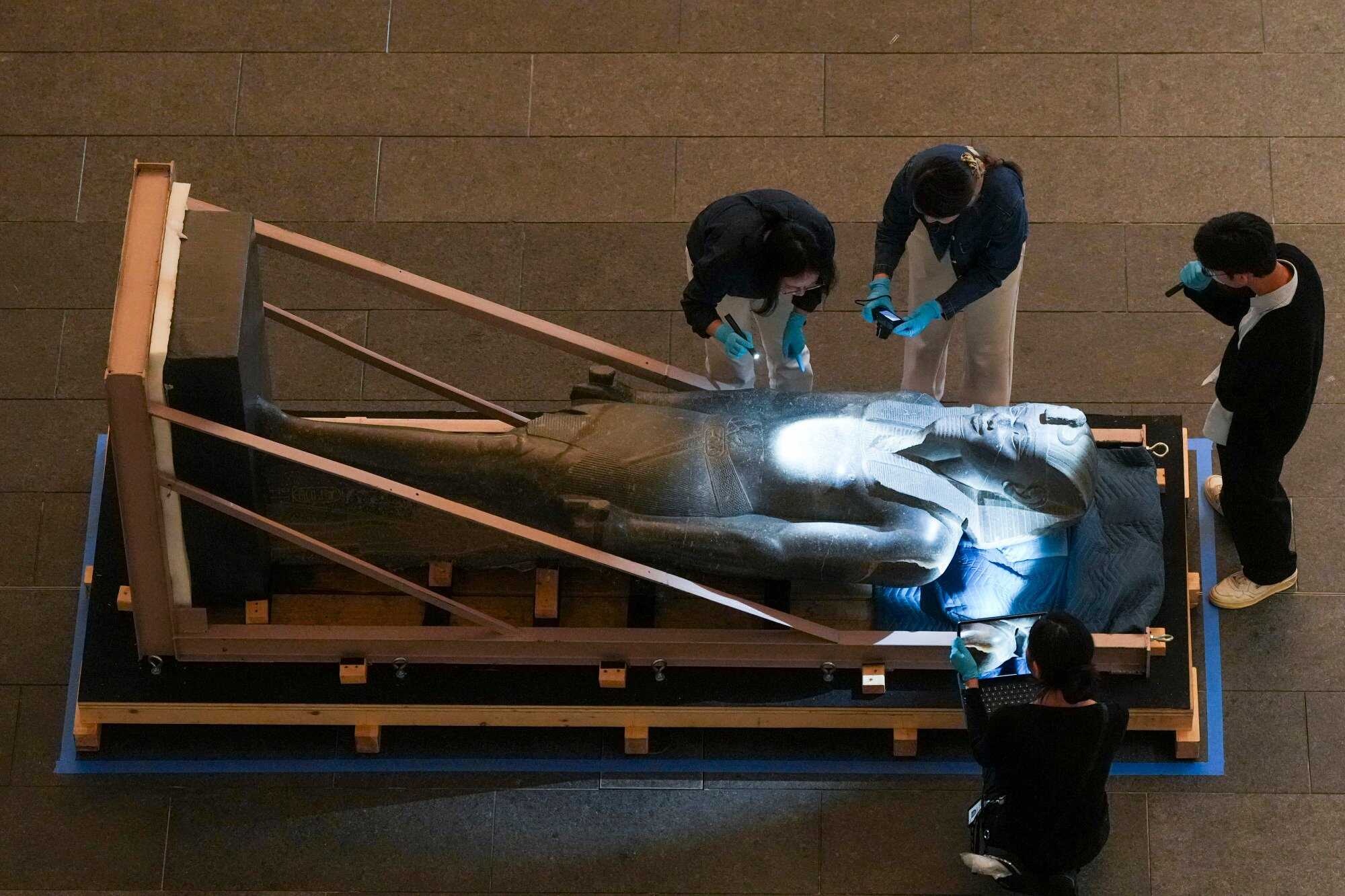 “Ancient Egypt Unveiled” has seen a surge in public interest since its opening on November 20. Photo: Sam Tsang