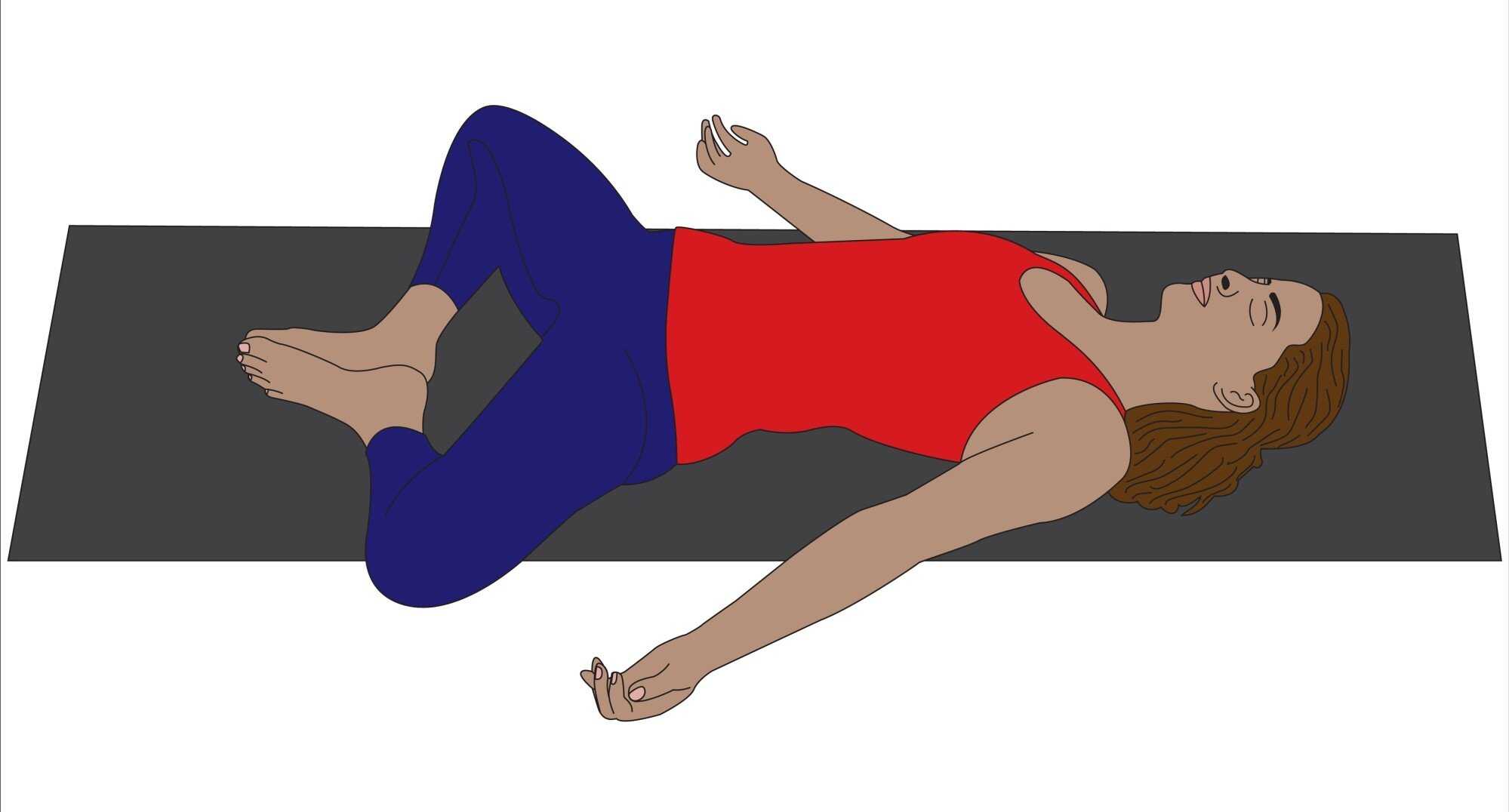 The “reclined butterfly pose” is great for improving flexibility and stretching the inner thighs. Photo: Shutterstock