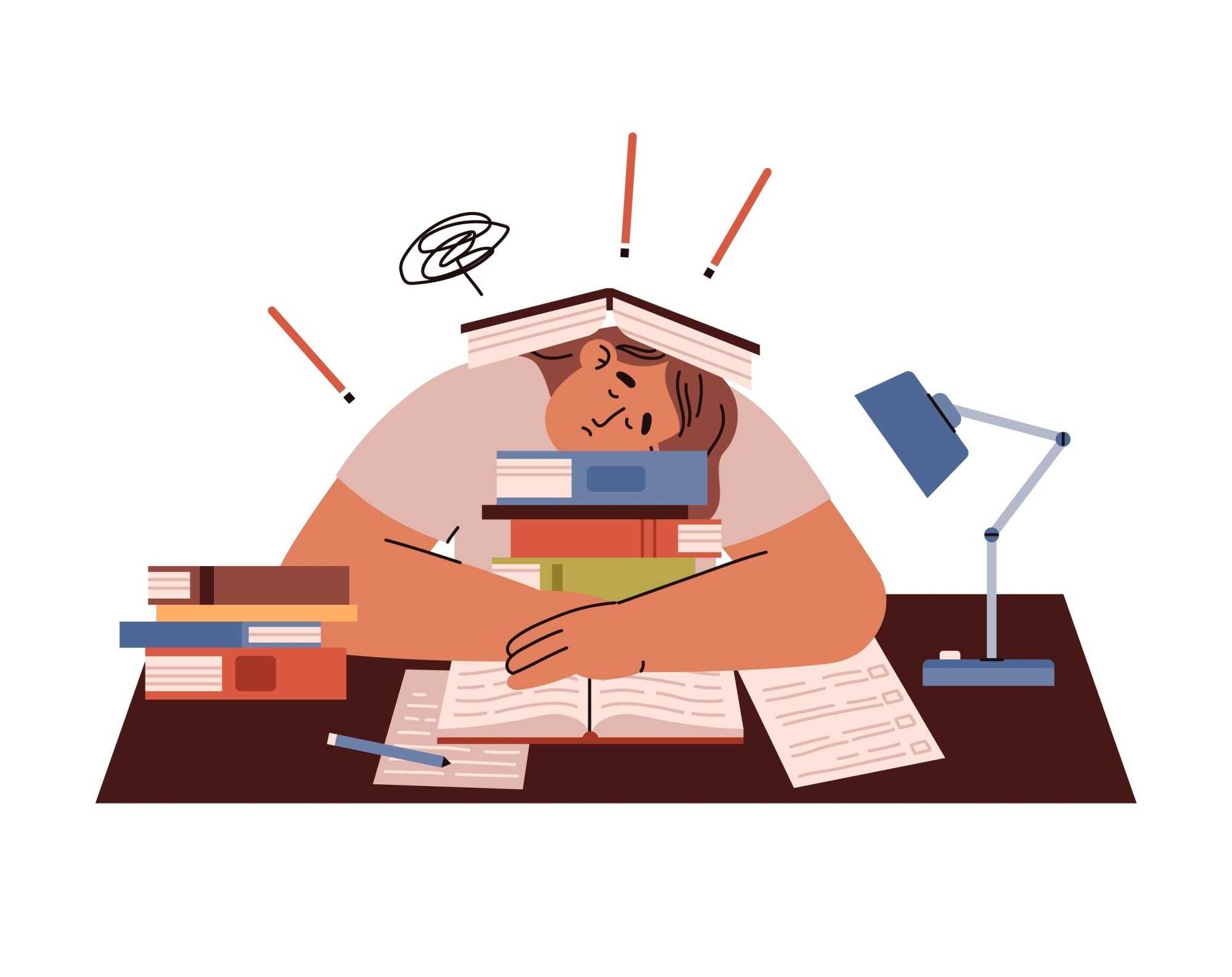 Hitting the books or hitting the hay? Photo: Shutterstock