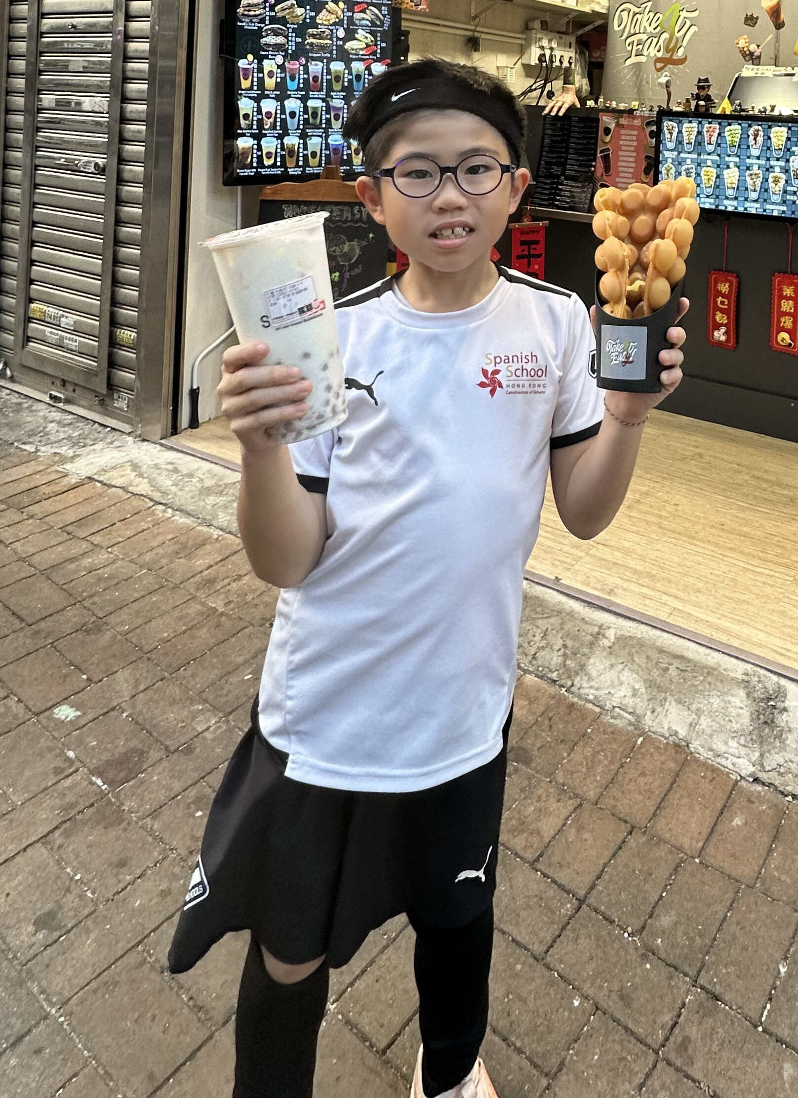 Thyler Ng is thankful for the first responders who saved lives during the fire in Tai Po. Photo: Handout