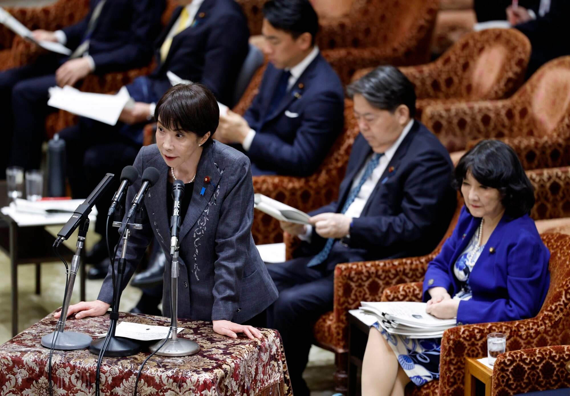 Japan’s Prime Minister Sanae Takaichi attends a meeting in Tokyo, Japan. Photo: EPA