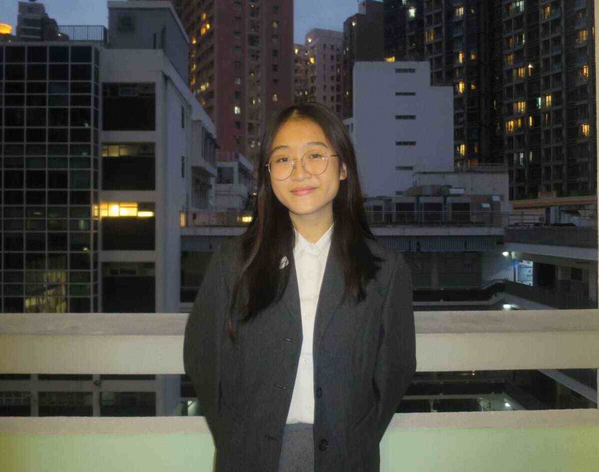 Wang Yu-hui is a student at Diocesan Girls’ School. Photo: Handout