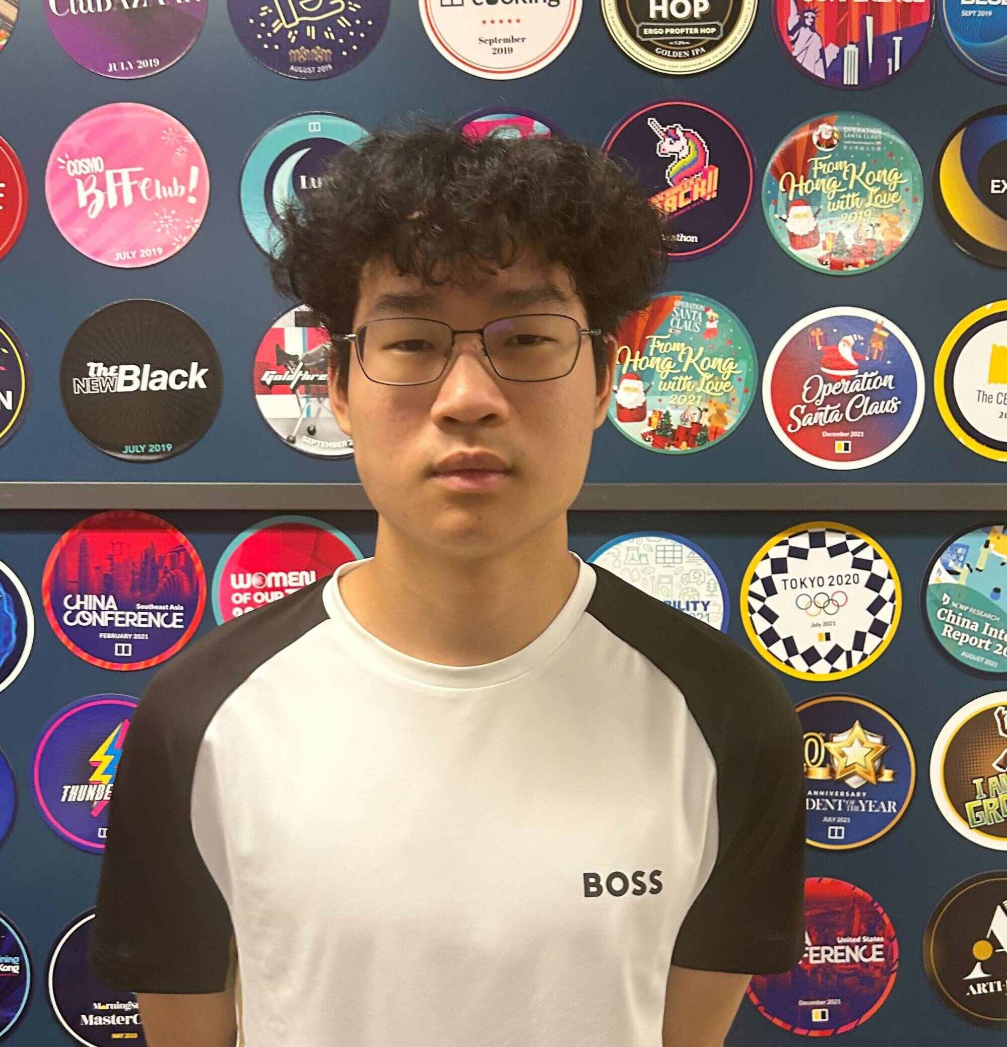 Nicholas Gao is a student at Chinese International School. Photo: Handout