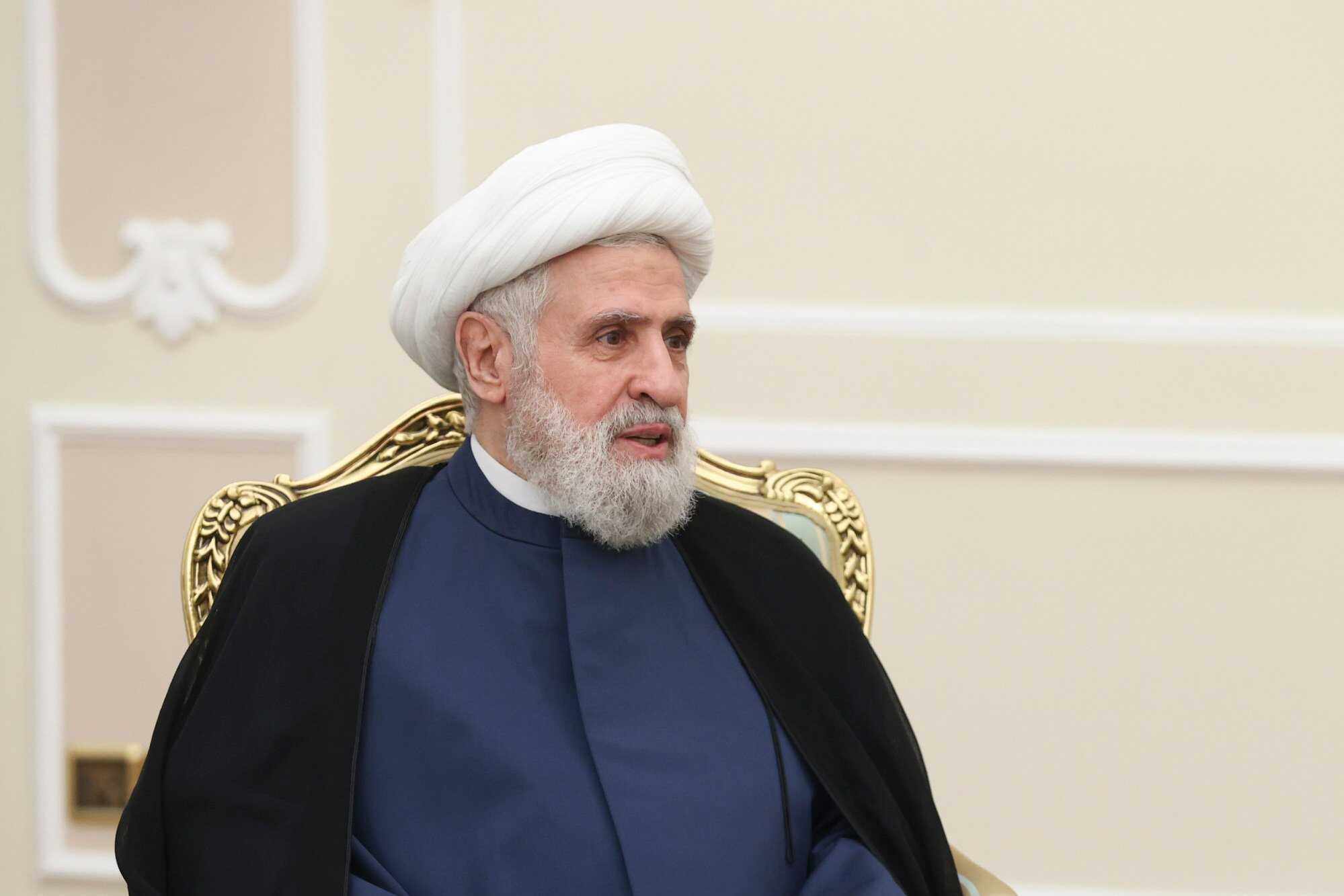 Sheikh Naim Qassem, Iran-backed Hezbollah’s secretary-general, has not made it clear what the militant group will do in the face of an attack on Iran. Photo: dpa