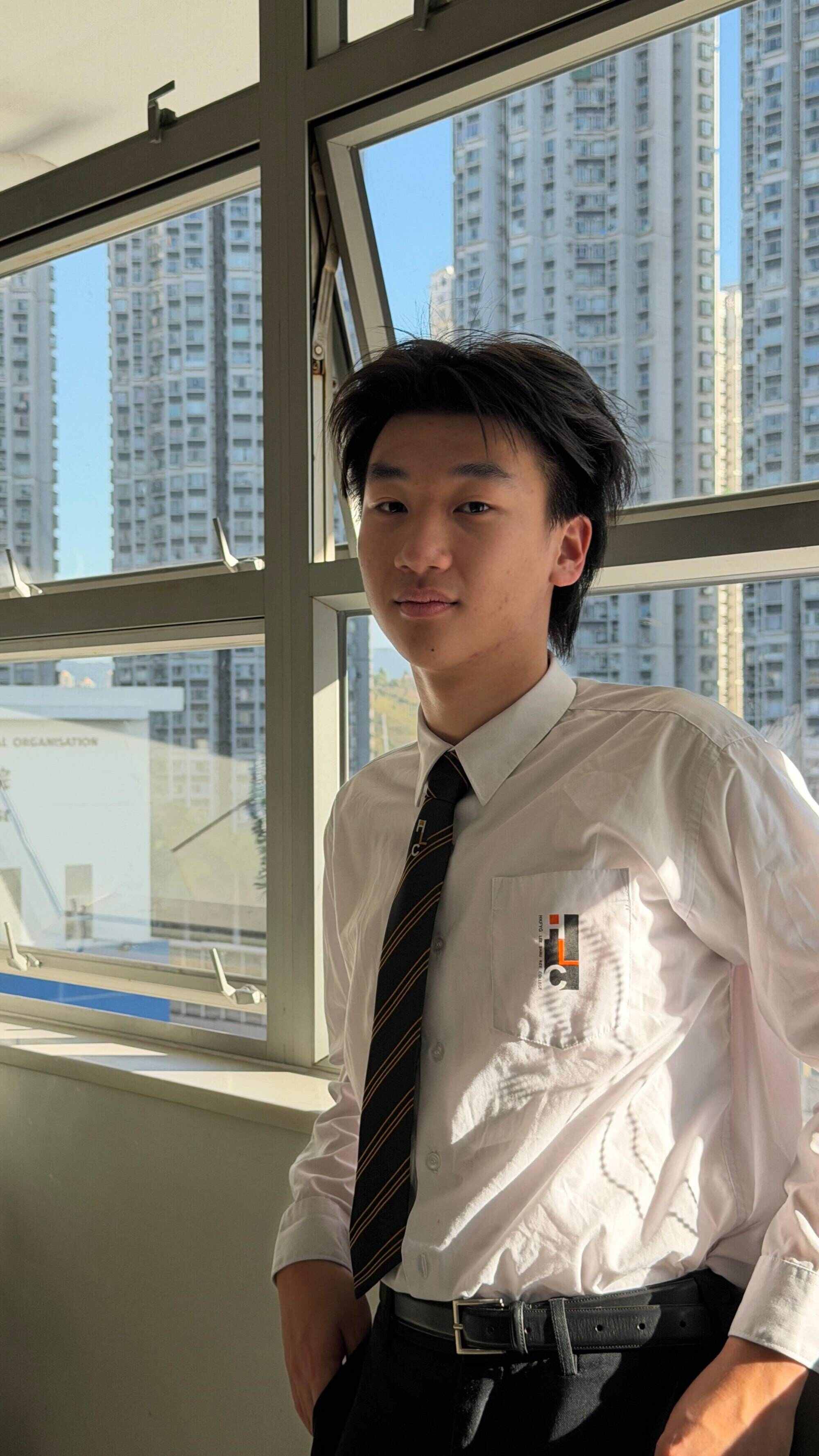 Adrian Yau Ho-yin attends HKFYG Lee Shau Kee College. Photo: Handout