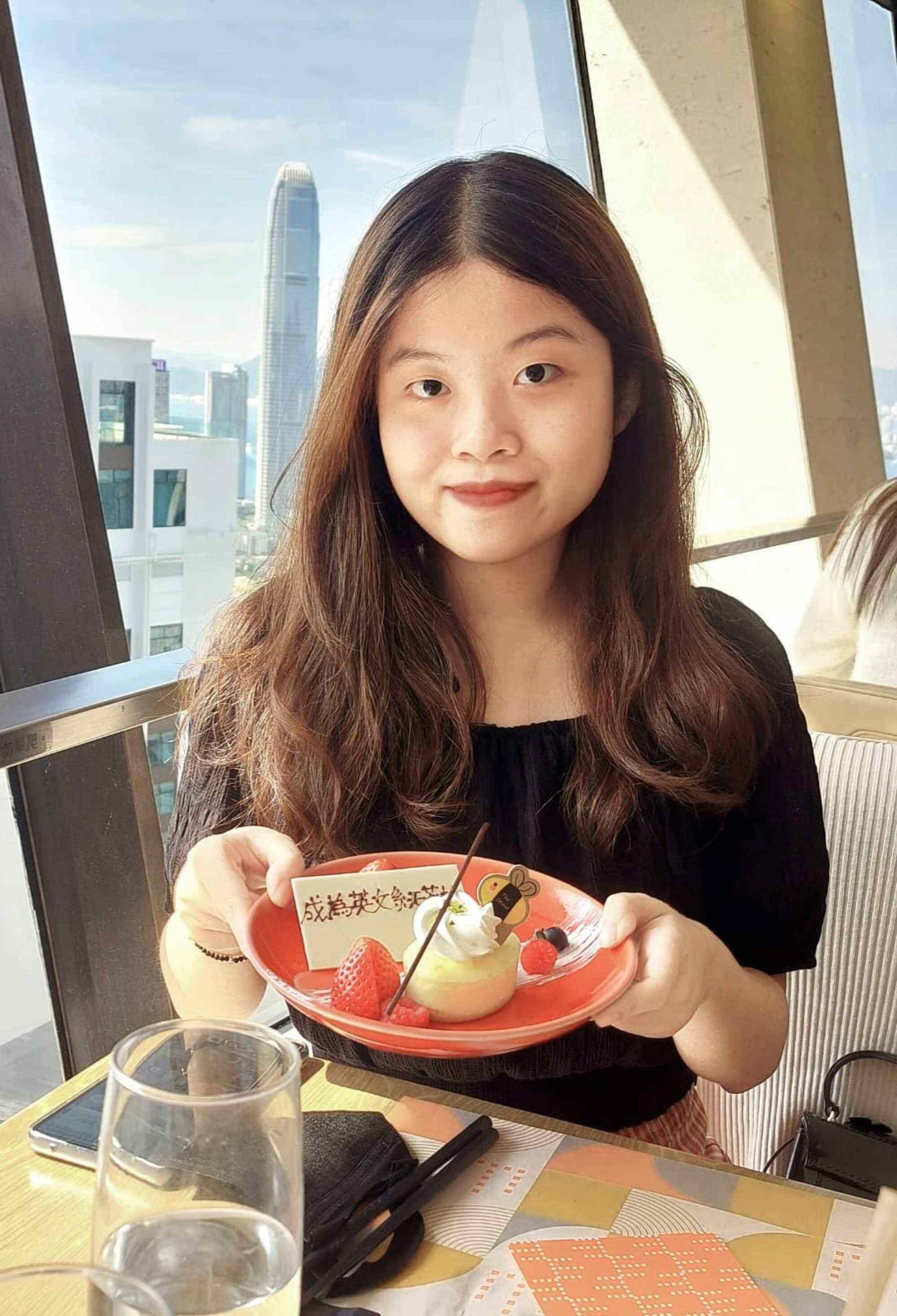 Suri Chan is a first-year English major at the Chinese University of Hong Kong. Photo: Handout
