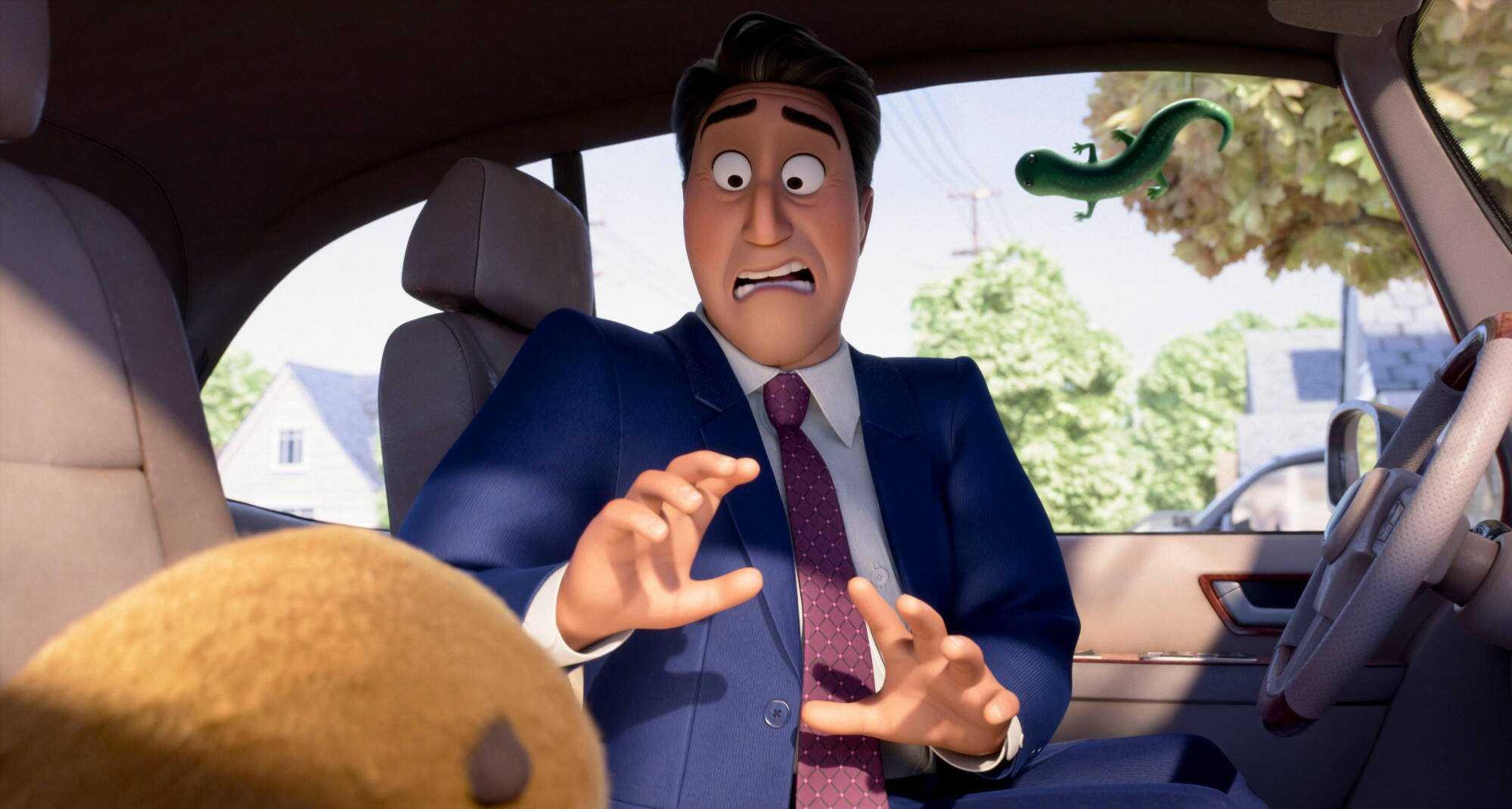 Mayor Jerry, voiced by Jon Hamm, is at odds with the film’s central protagonist. Photo: Disney/Pixar via AP