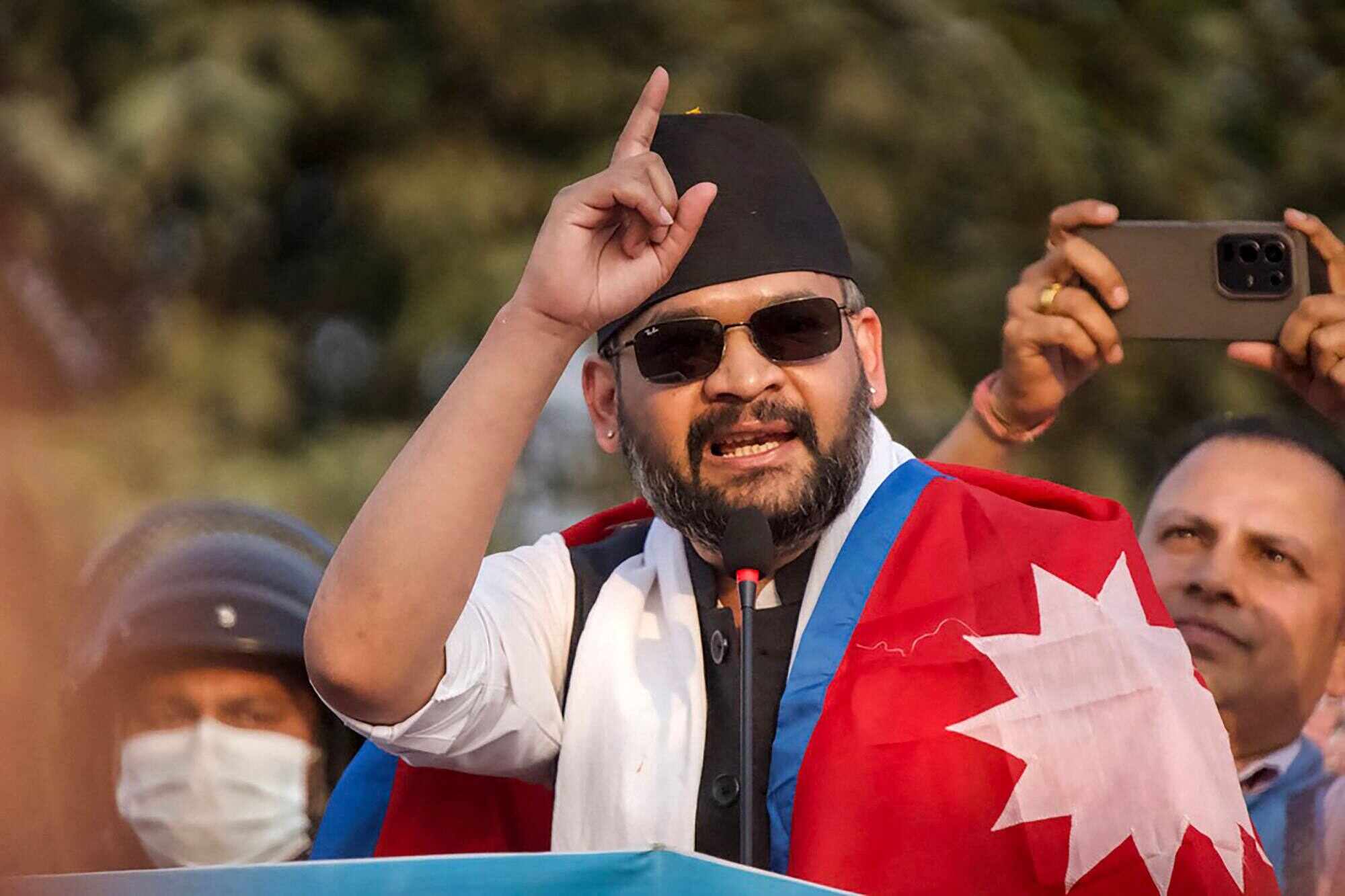 Rastriya Swatantra Party (RSP) election candidate and Kathmandu’s former mayor Balendra Shah addresses supporters during a campaign rally in Janakpur on January 19, 2026. Photo: AFP