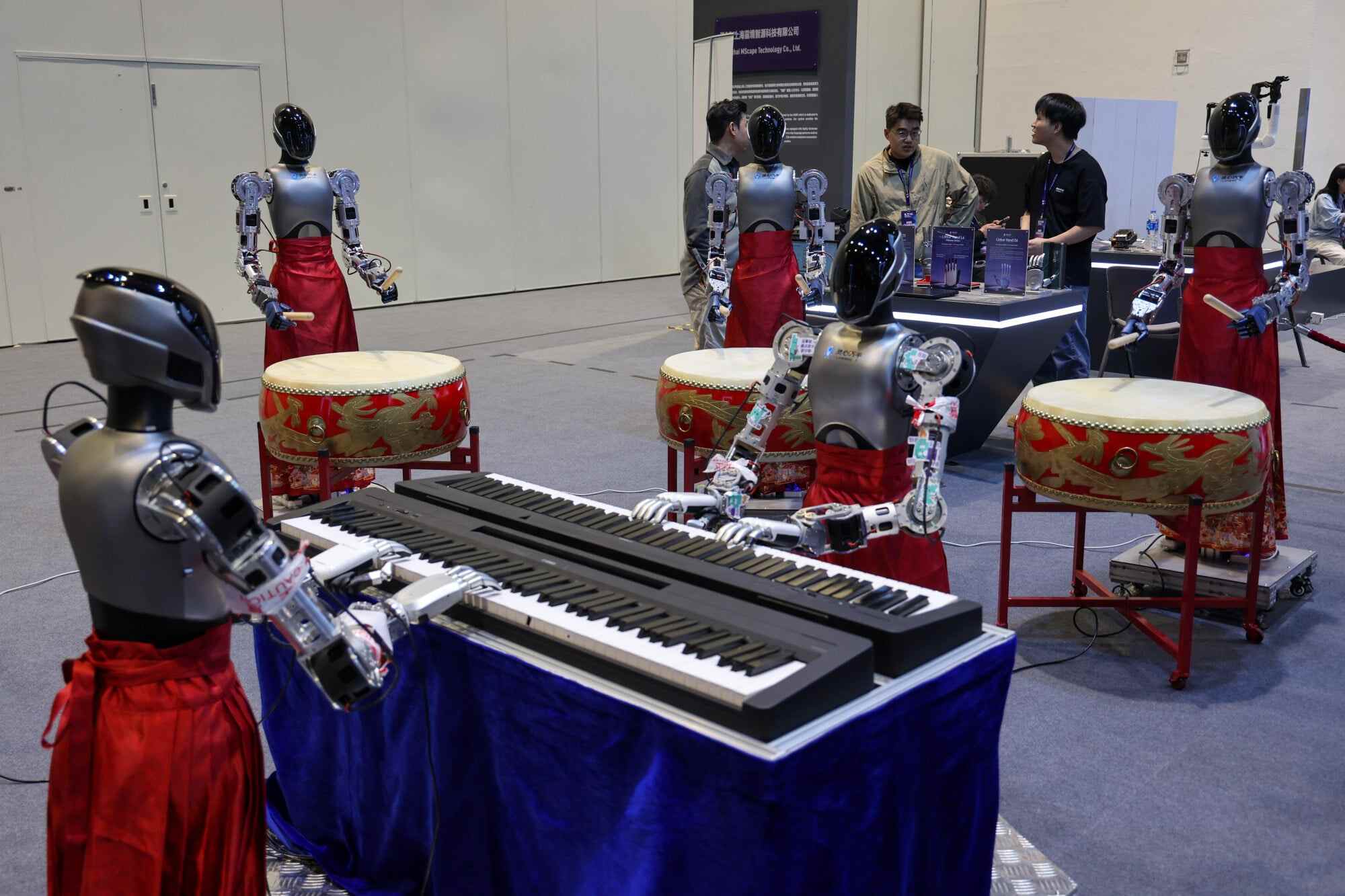 The Hong Kong International AI Art Festival by Bauhinia Culture was held at the Hong Kong Convention and Exhibition Centre in Wan Chai. Photo: Dickson Lee