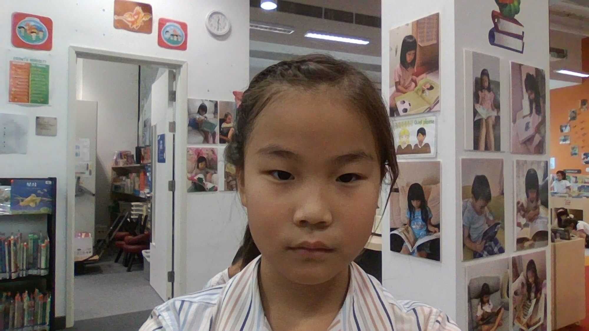 Rachel Zhang loves spending time in her school library. Photo: Handout