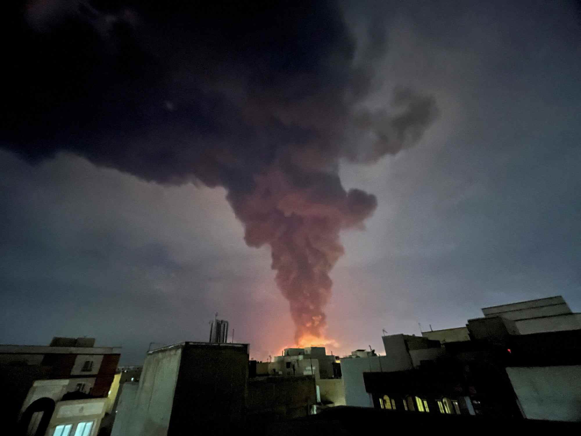 Smoke rises following an explosion in Tehran, amid the US-Israeli war on Iran. Photo: Reuters