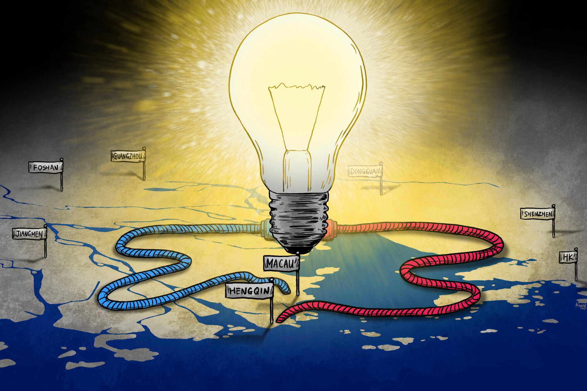 The Greater Bay Area is likely to be on this year’s citizenship and social development exam. Illustration: Lau Ka-kuen