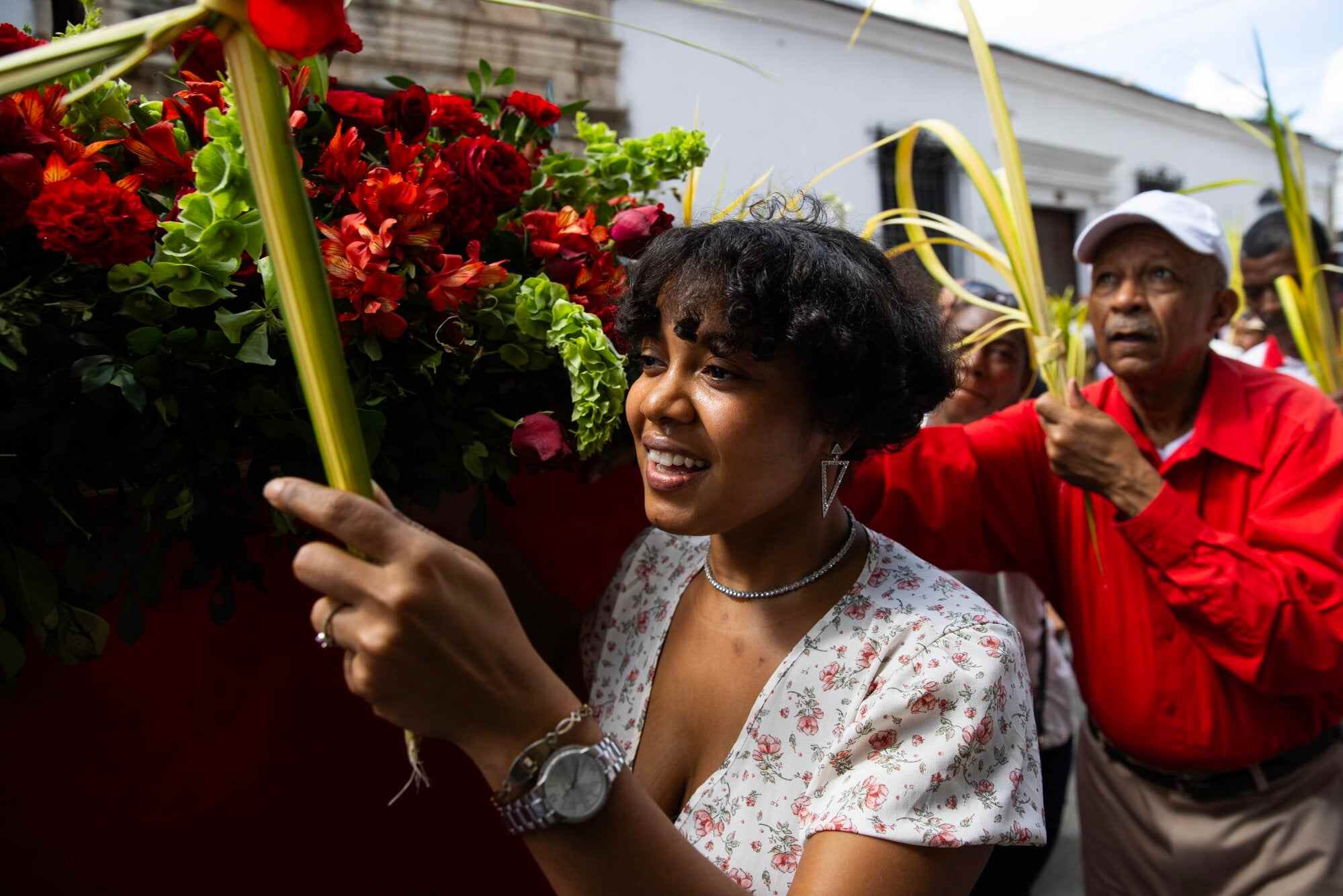 A Palm Sunday procession in Santo Domingo, Dominican Republic, on March 29. Palm Sunday for Christians around the world marks the biblical account of Jesus Christ's entry into Jerusalem, signalling the start of Holy Week leading to Easter Sunday. Photo: EPA