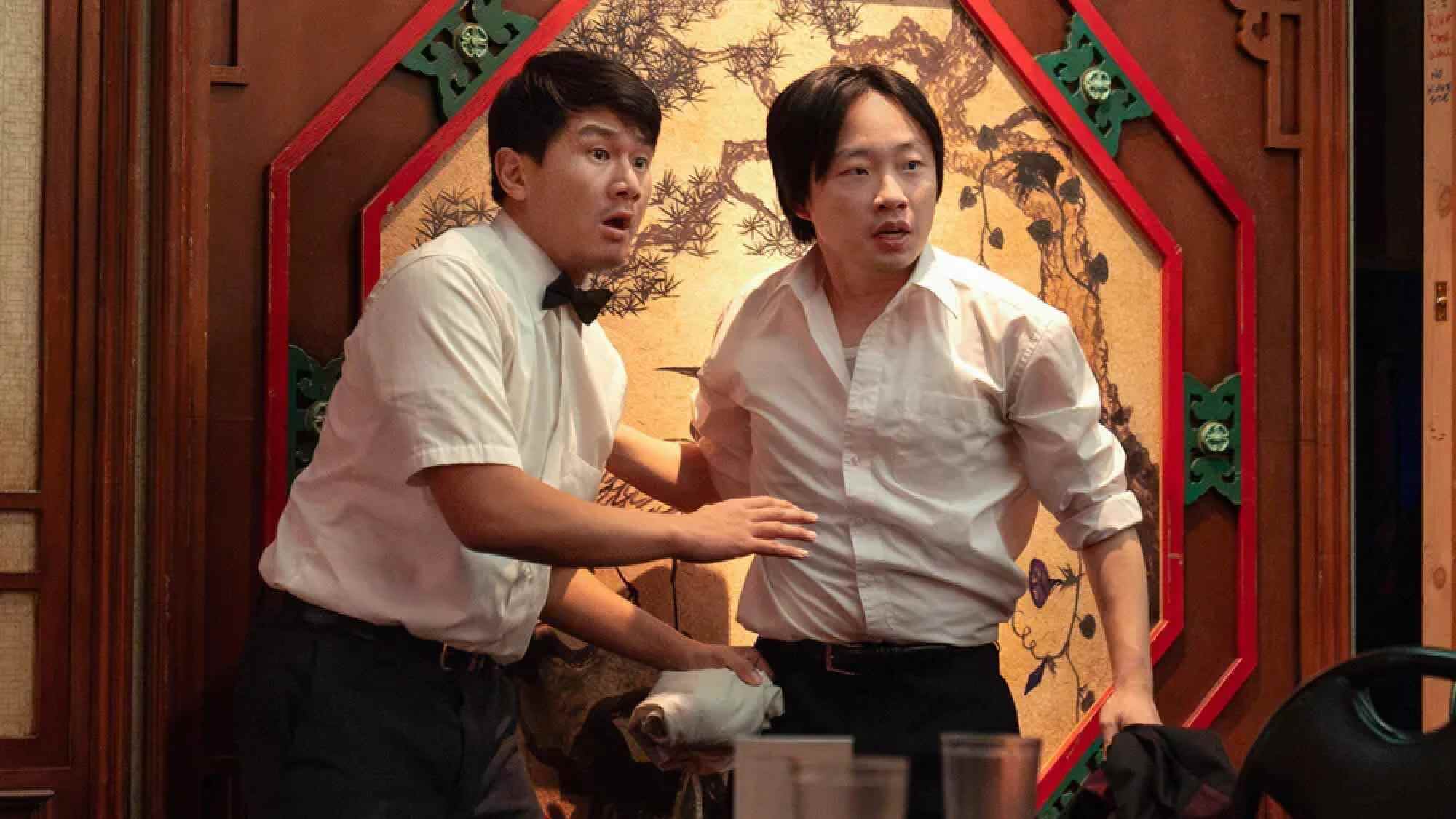 Jimmy O. Yang (right) and Ronny Chieng in the television miniseries ‘Interior Chinatown’. Photo: Hulu