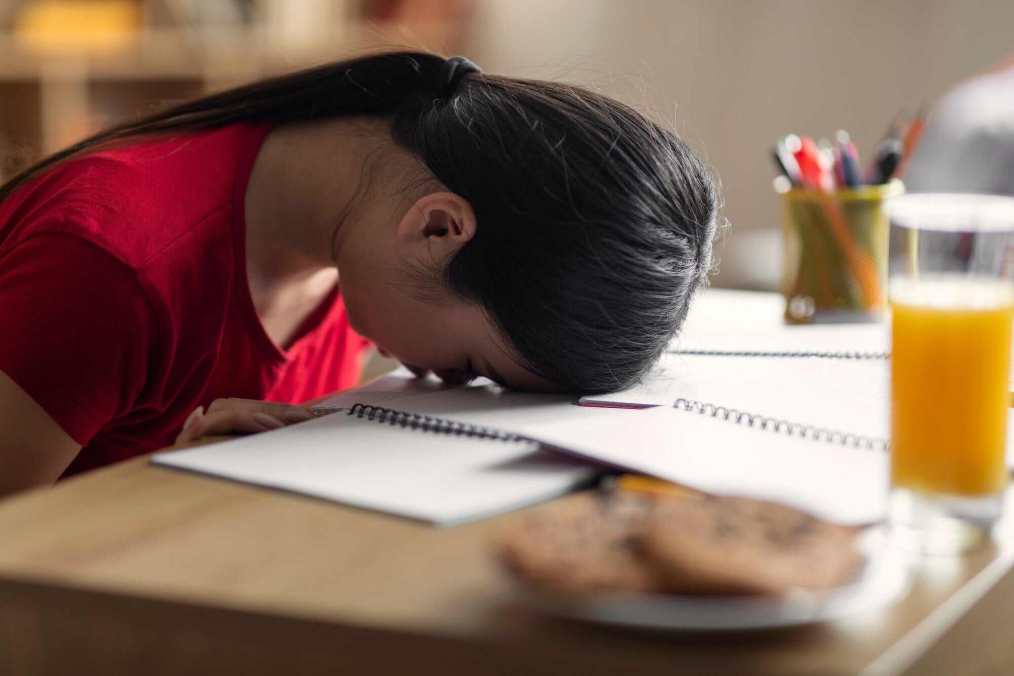 The same guilt that drives a teenager to study harder can ultimately lead to lower academic performance. Photo: Shutterstock