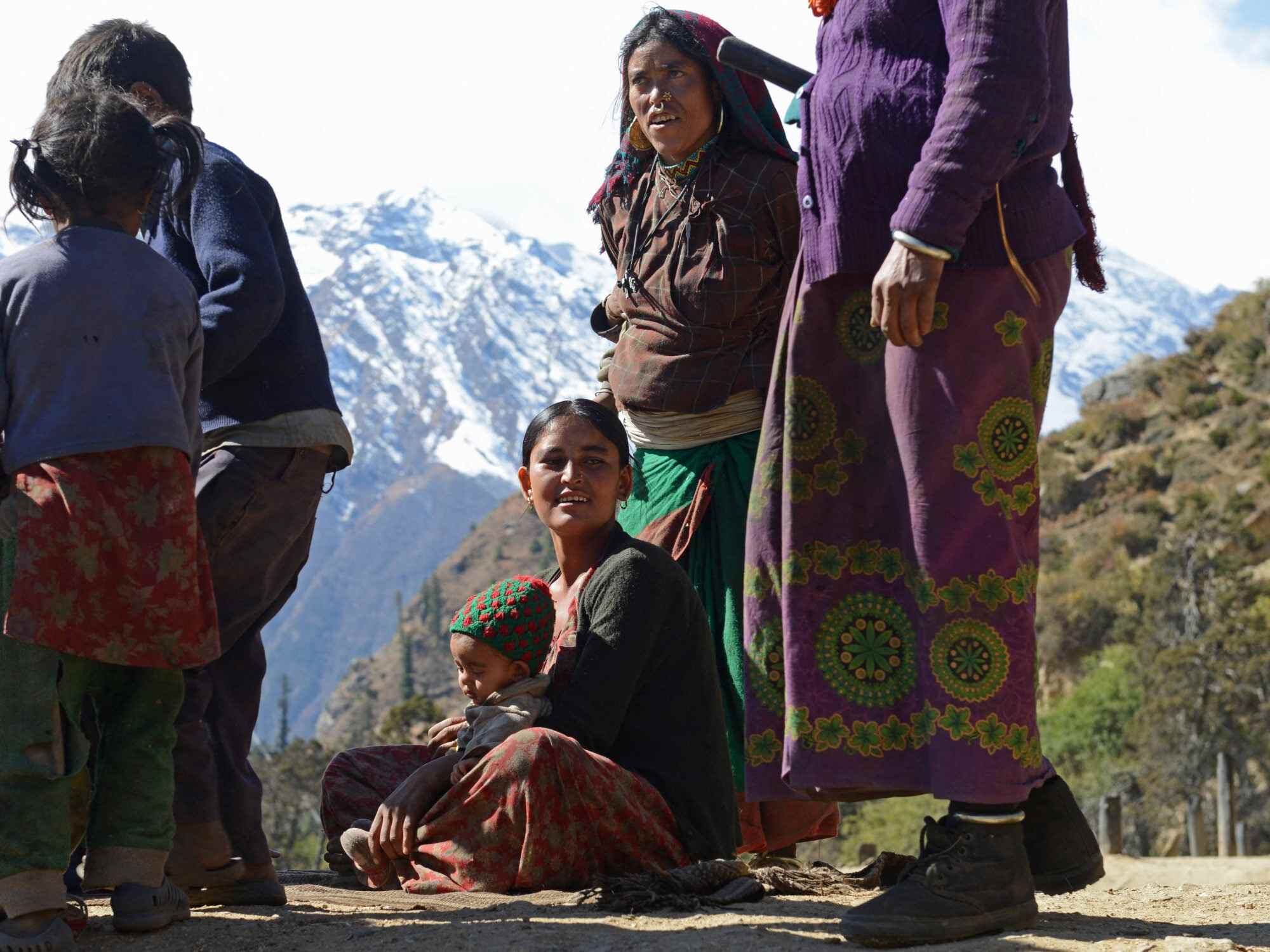A Dalit woman sits with a child in Humla district, in Nepal’s remote northwest. Photo: AFP
