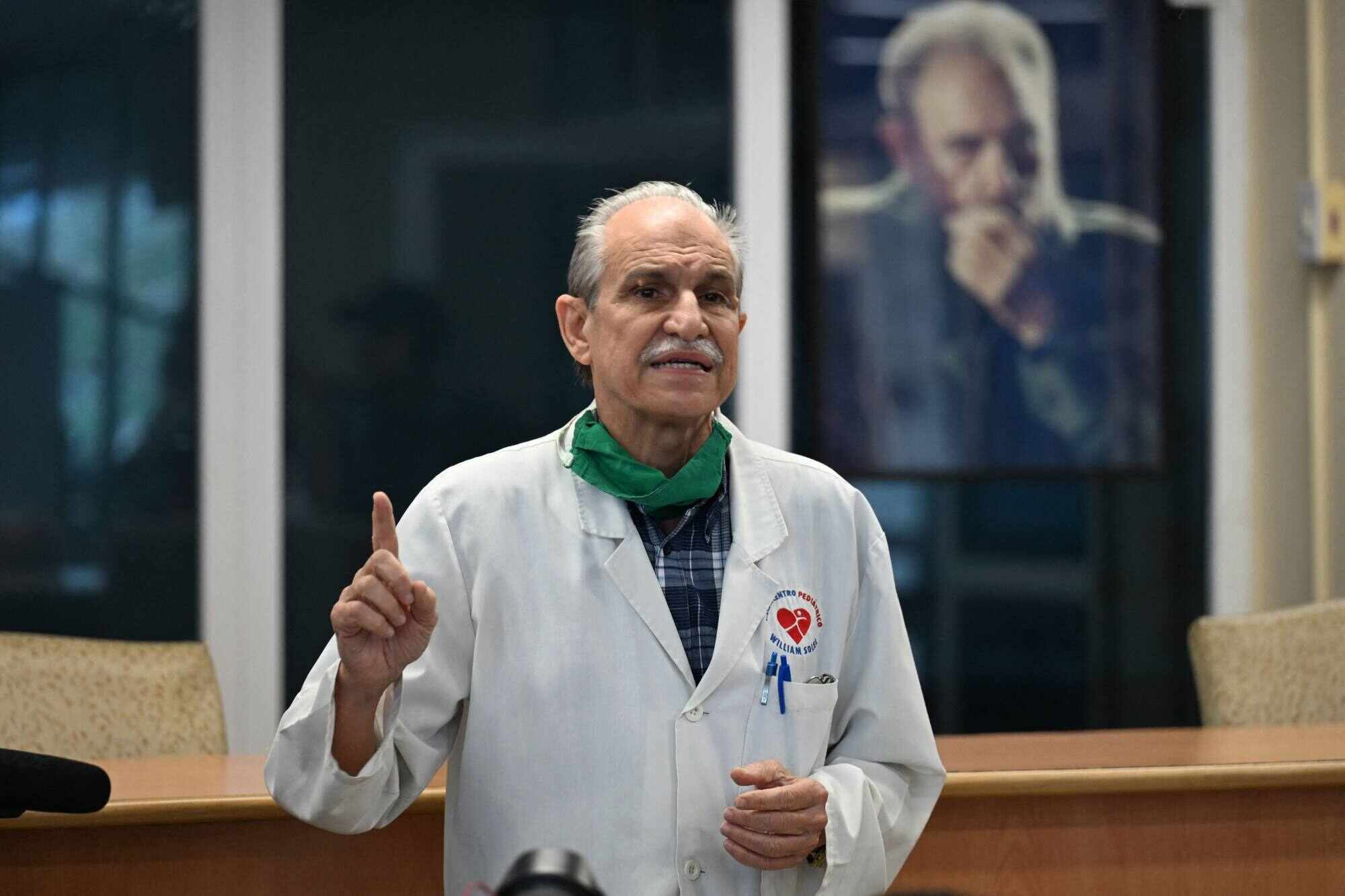 Cuban medical doctor Eugenio Selman, the director of the William Soler hospital, said a US trade embargo in force since 1962 has always made it difficult for Cuba to get medicine and medical equipment. Photo: AFP